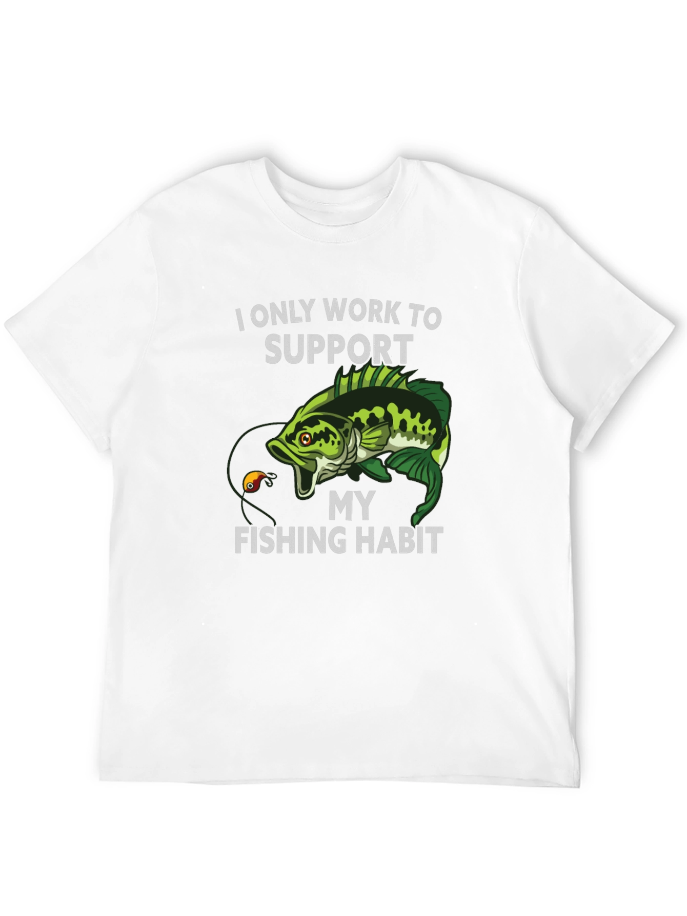 Fishing Habit T-Shirt - Black Graphic Tee