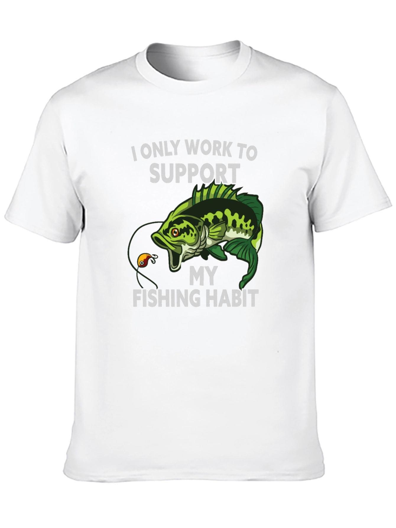 Fishing Habit T-Shirt - Black Graphic Tee