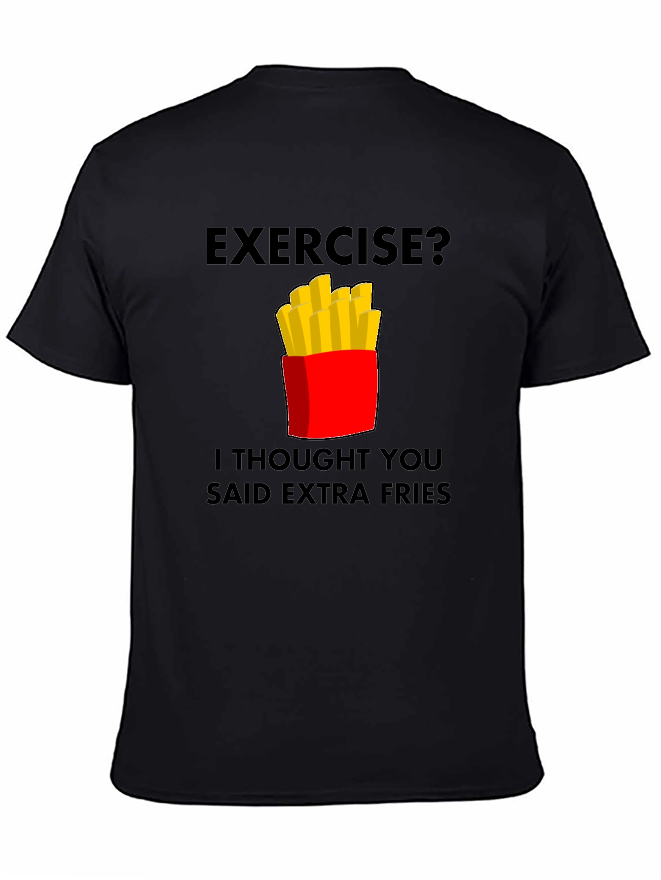 Funny Extra Fries Graphic T-Shirt