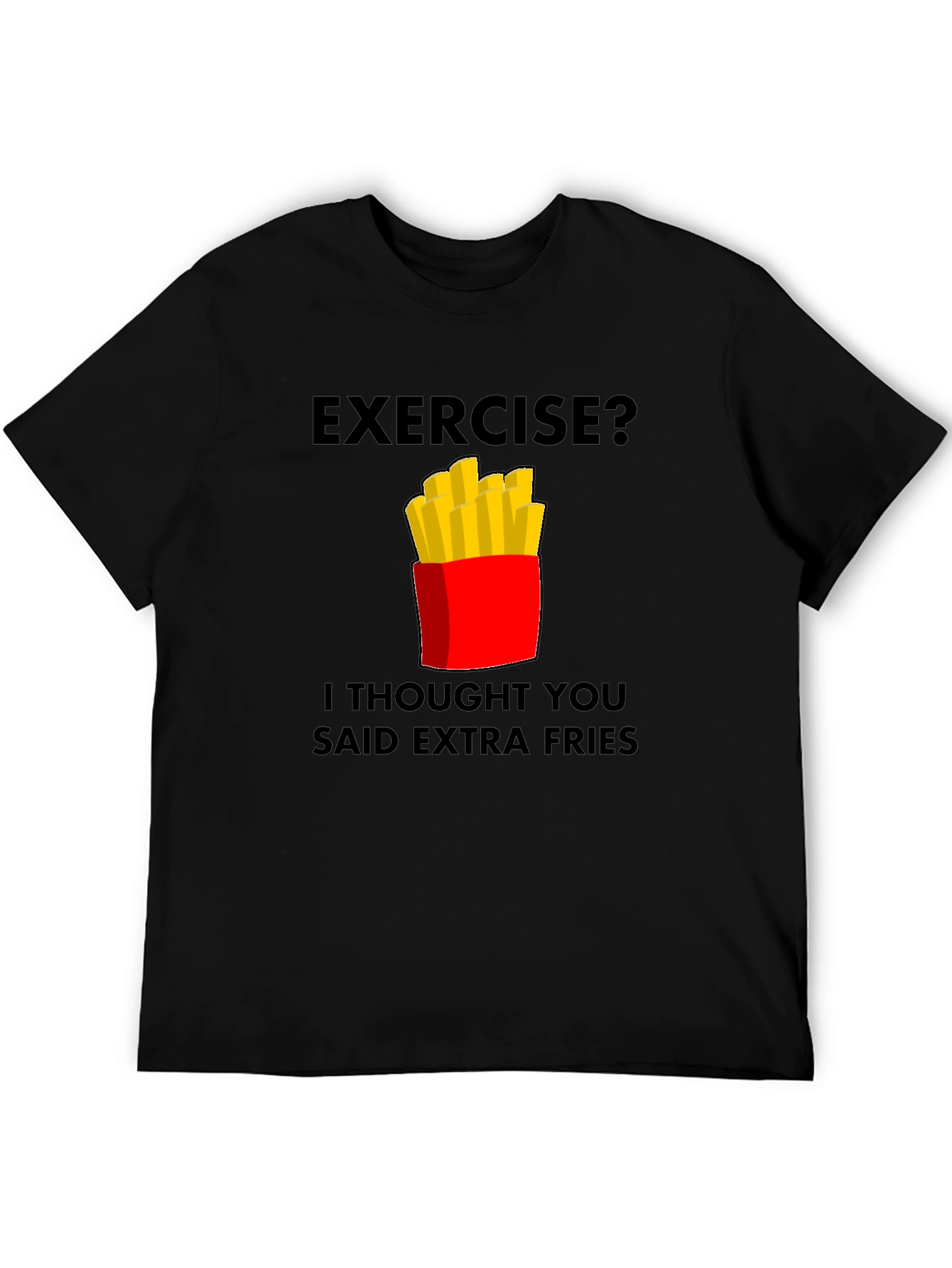 Funny Extra Fries Graphic T-Shirt
