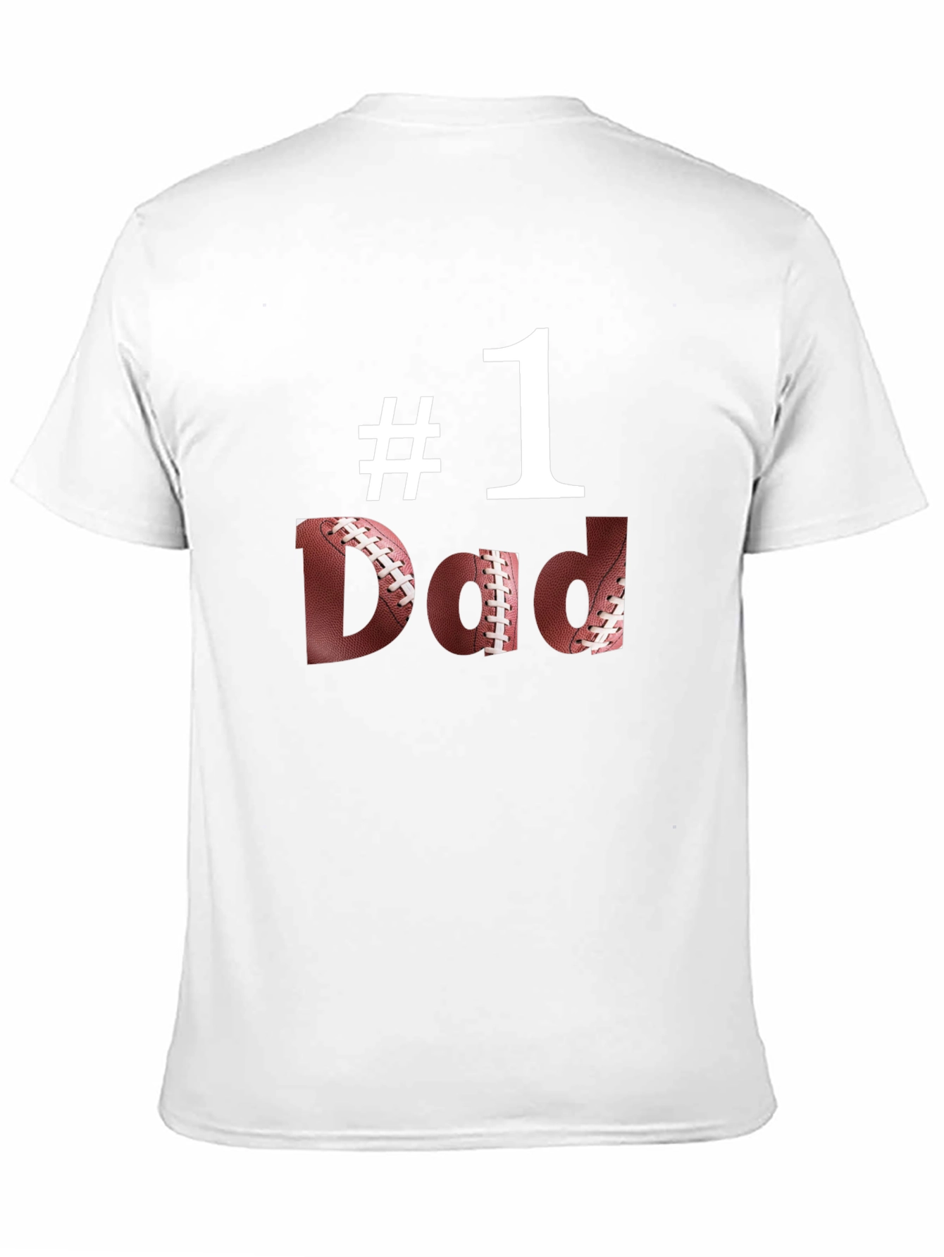#1 Dad Football T-Shirt - Fathers Day Gift