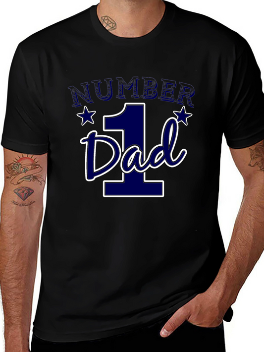 Number One Dad Graphic T-Shirt