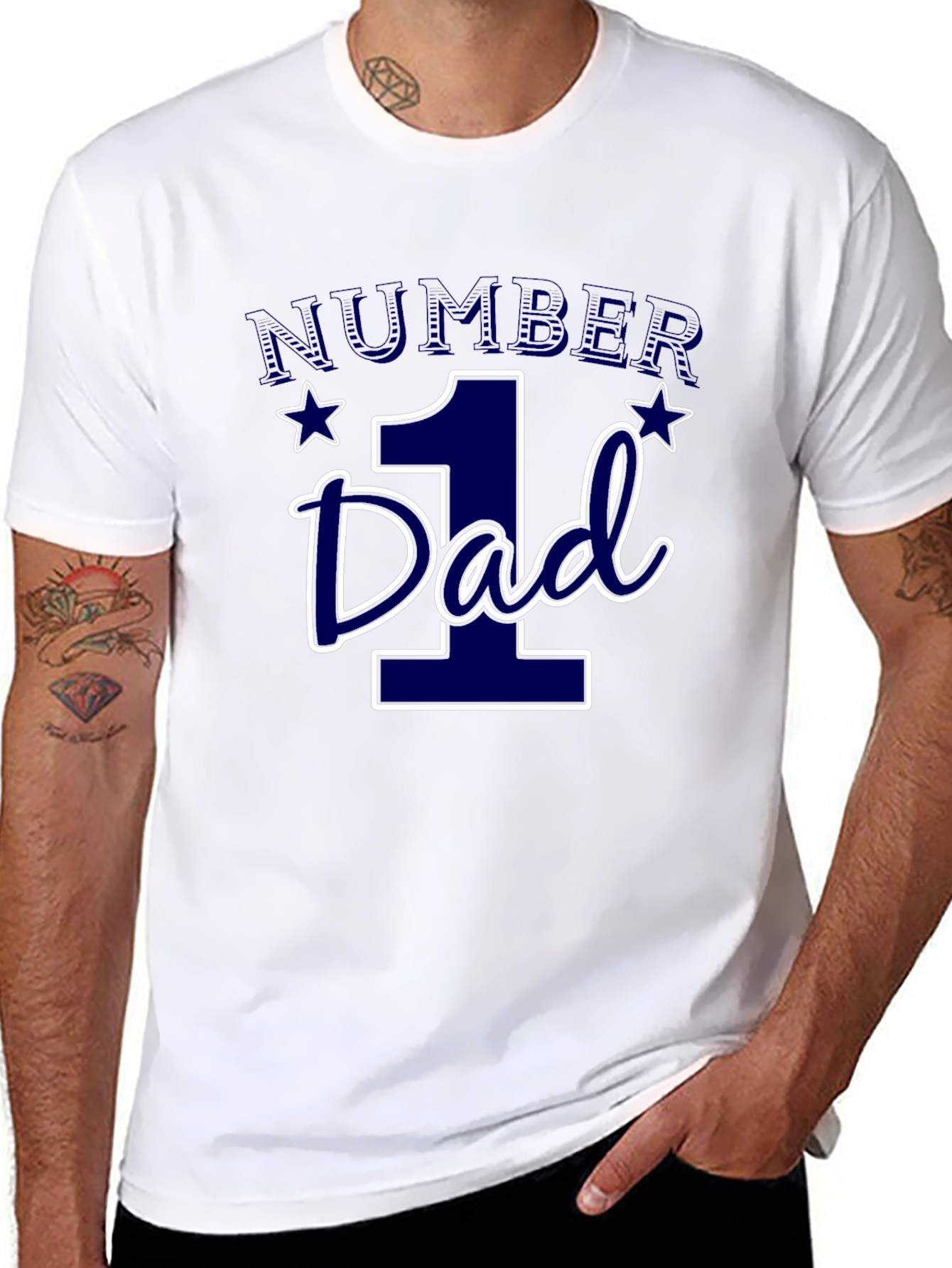 Number One Dad Graphic T-Shirt