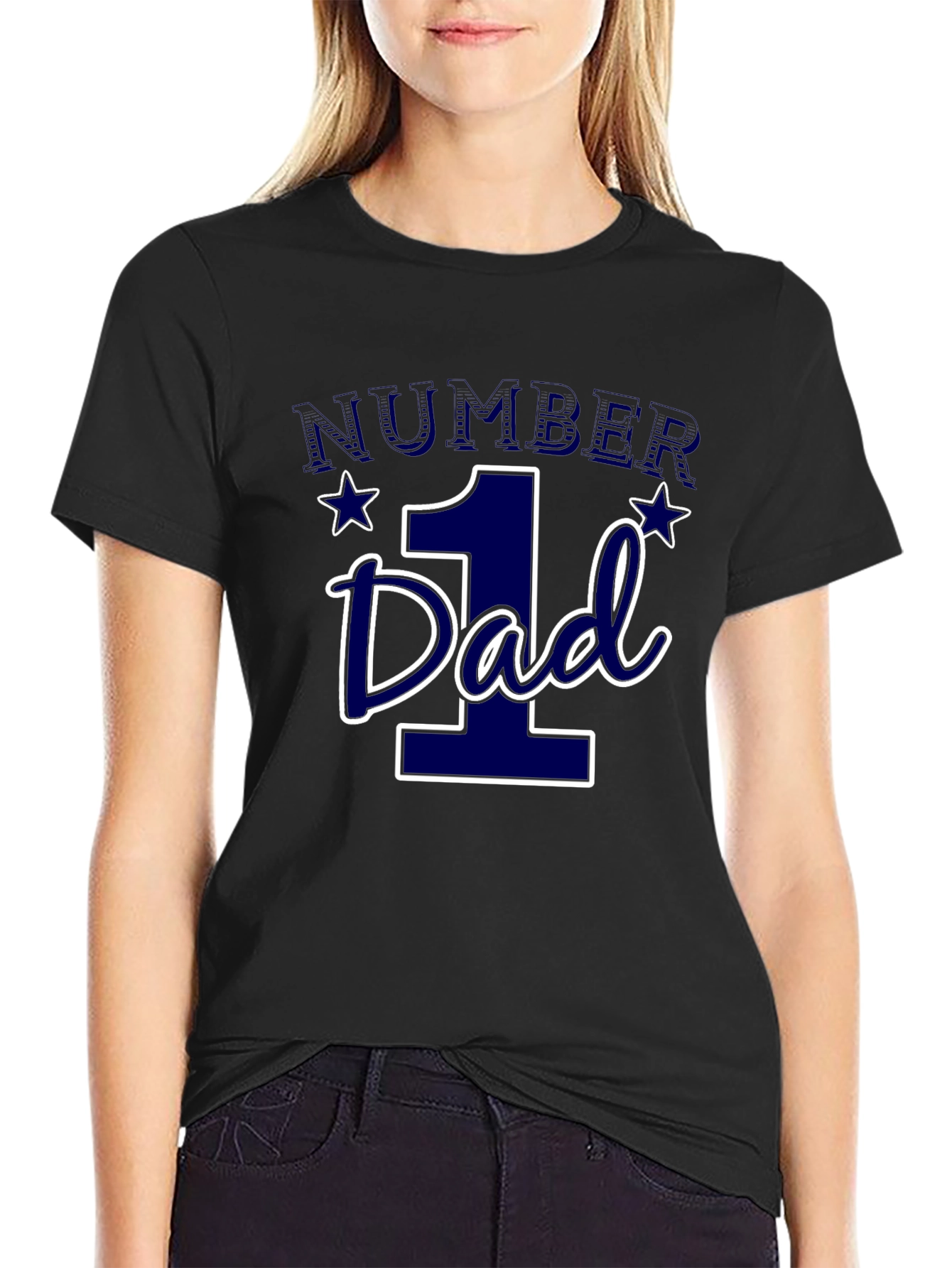 Number One Dad Graphic T-Shirt