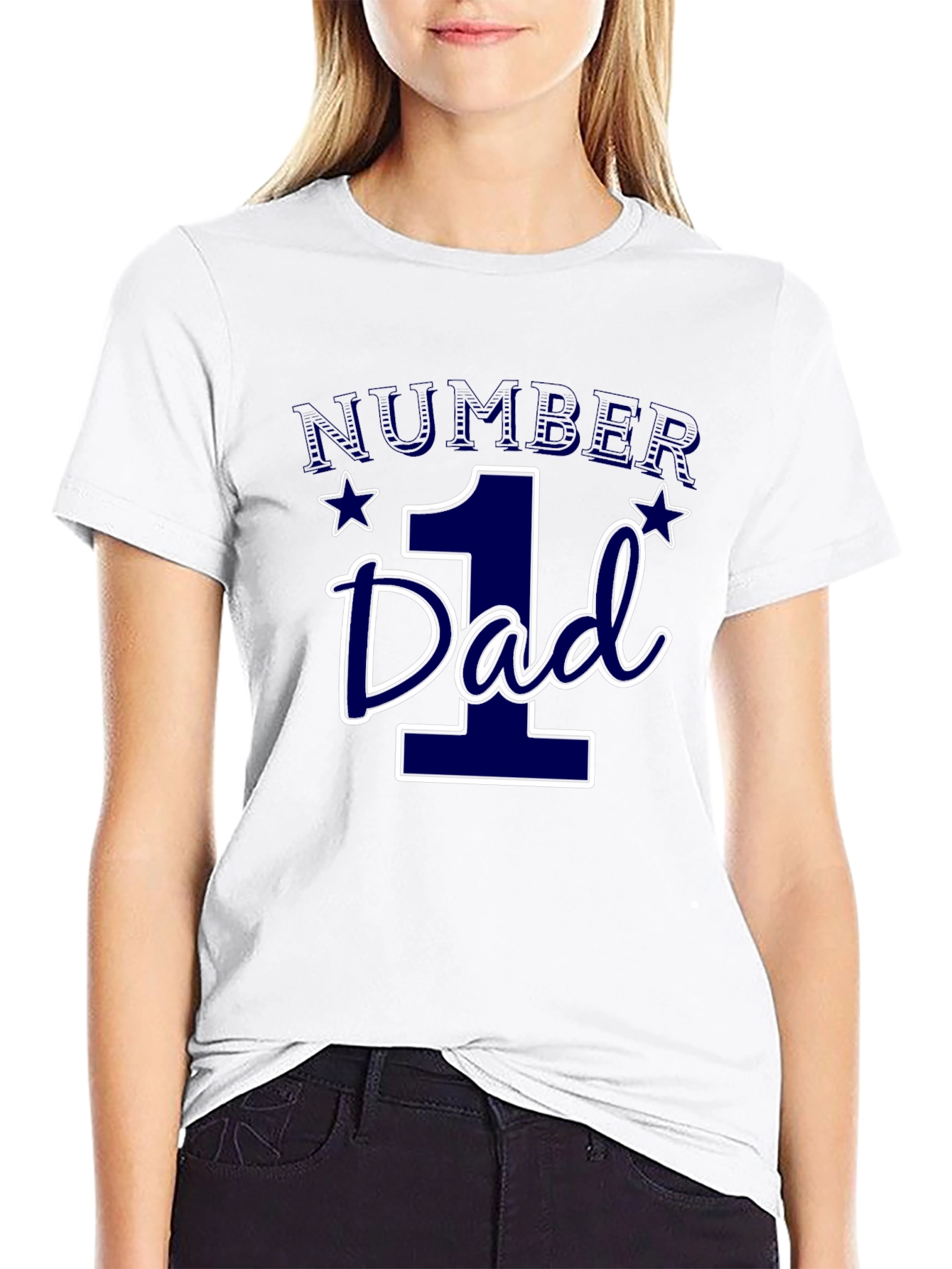 Number One Dad Graphic T-Shirt