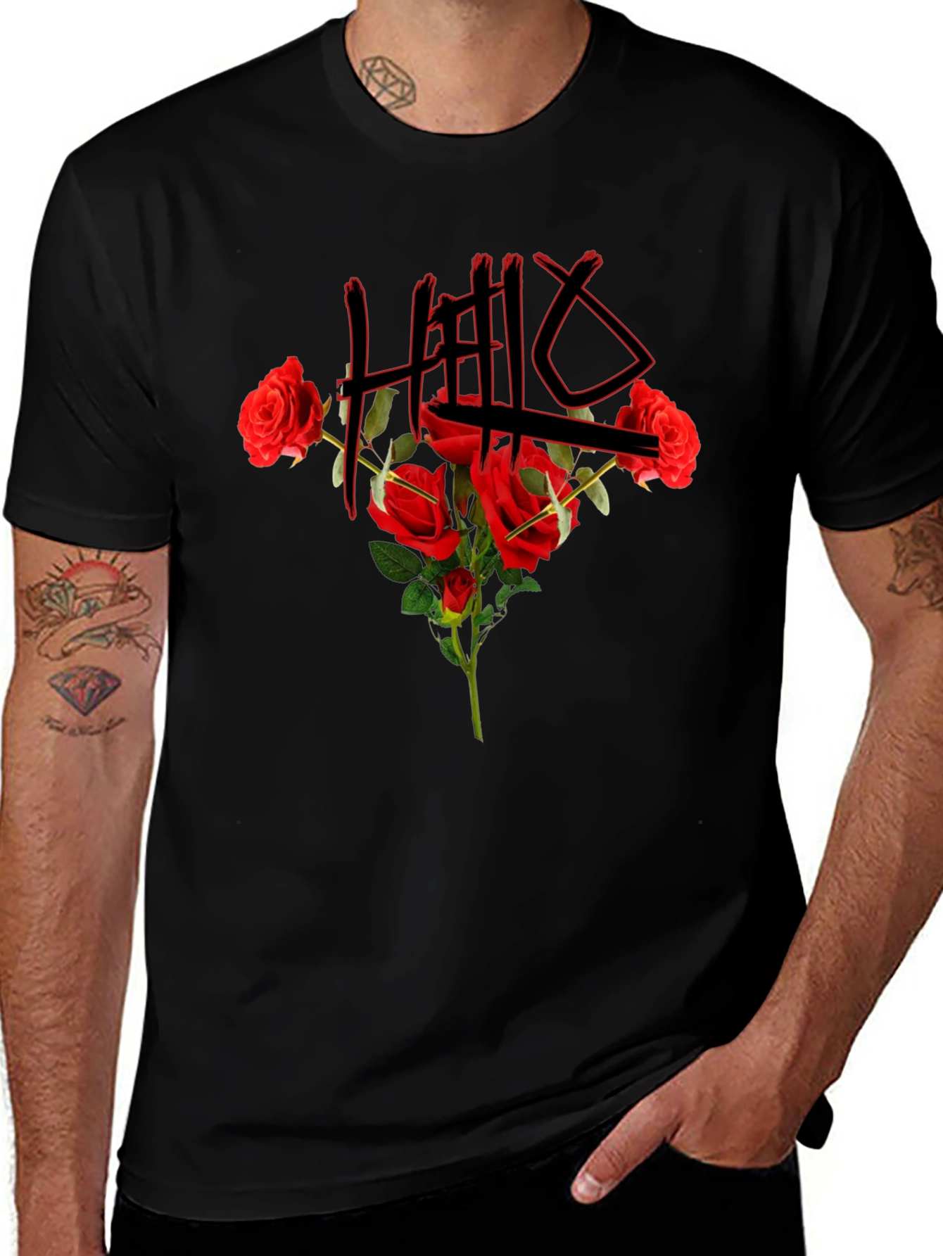 Floral Graphic Tee - HELLX