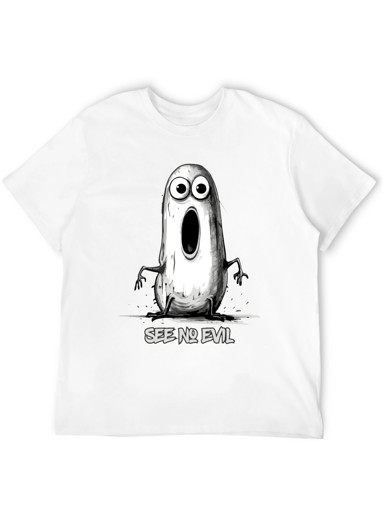 See No Evil Graphic T-Shirt - Mens Black Tee