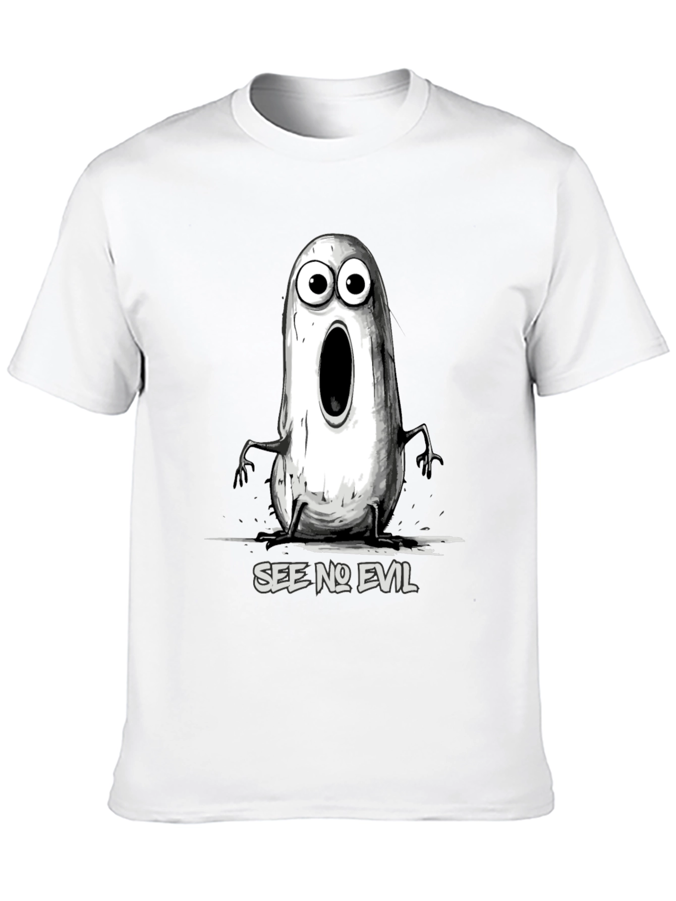 See No Evil Graphic T-Shirt - Mens Black Tee