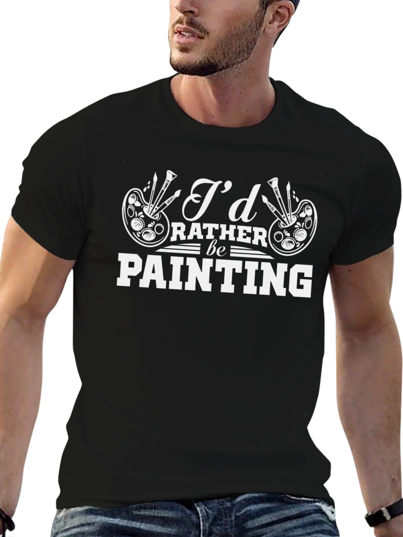 Id Rather Be Painting Graphic T-Shirt
