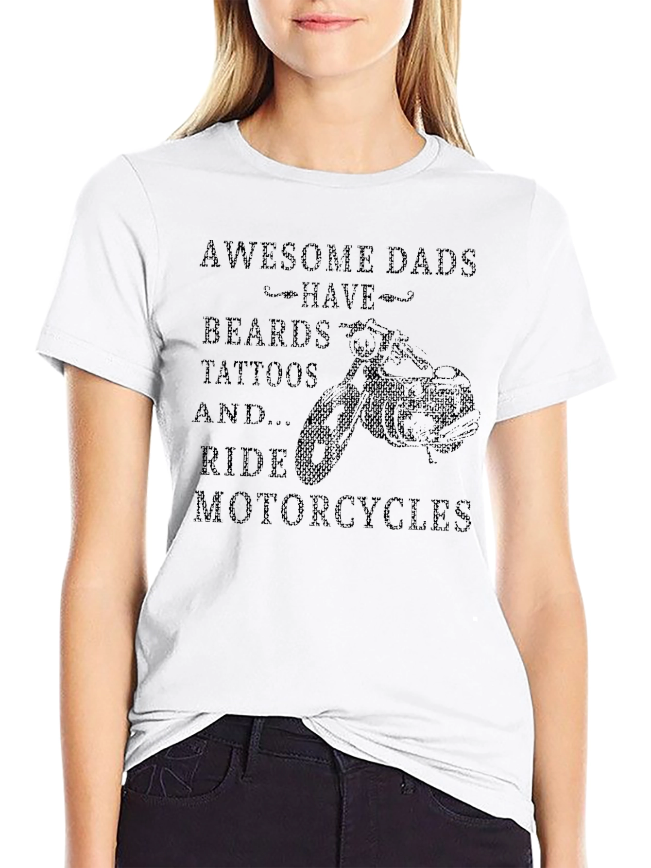 Awesome Dads Motorcycle T-Shirt