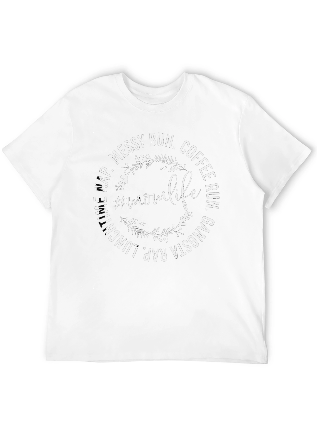 Mom Life Graphic Tee - Black