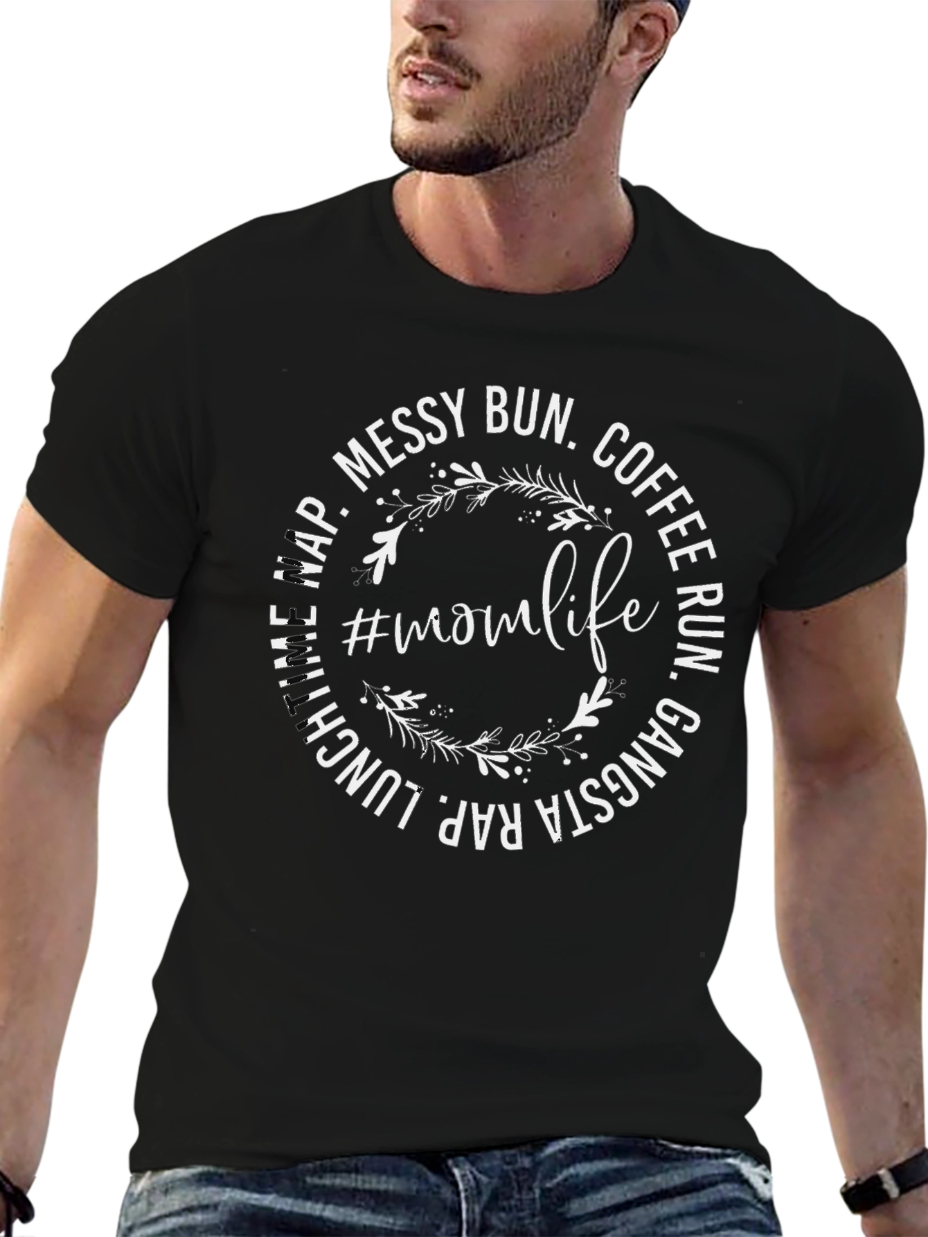 Mom Life Graphic Tee - Black