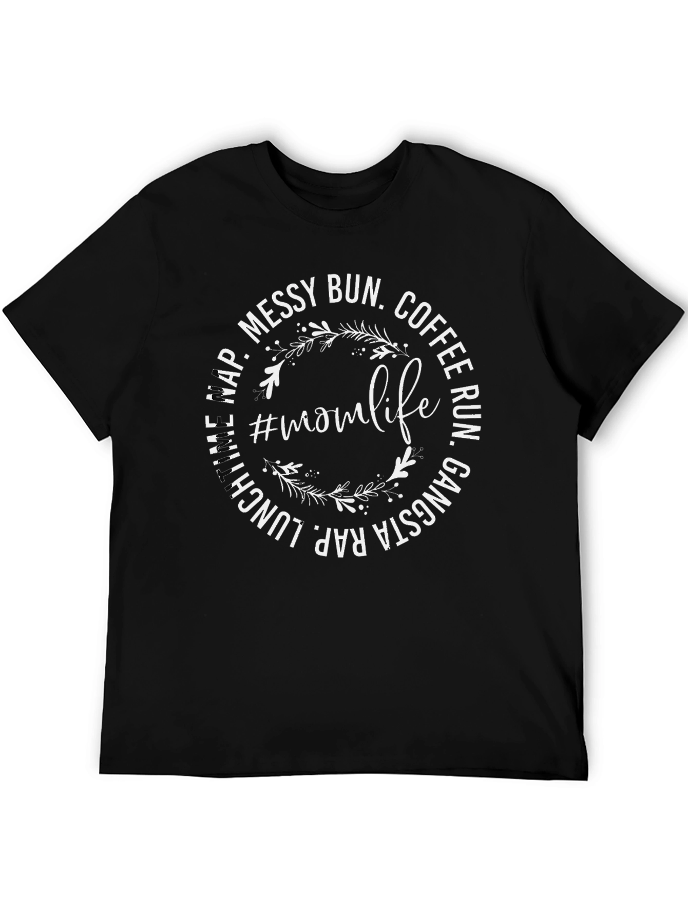 Mom Life Graphic Tee - Black
