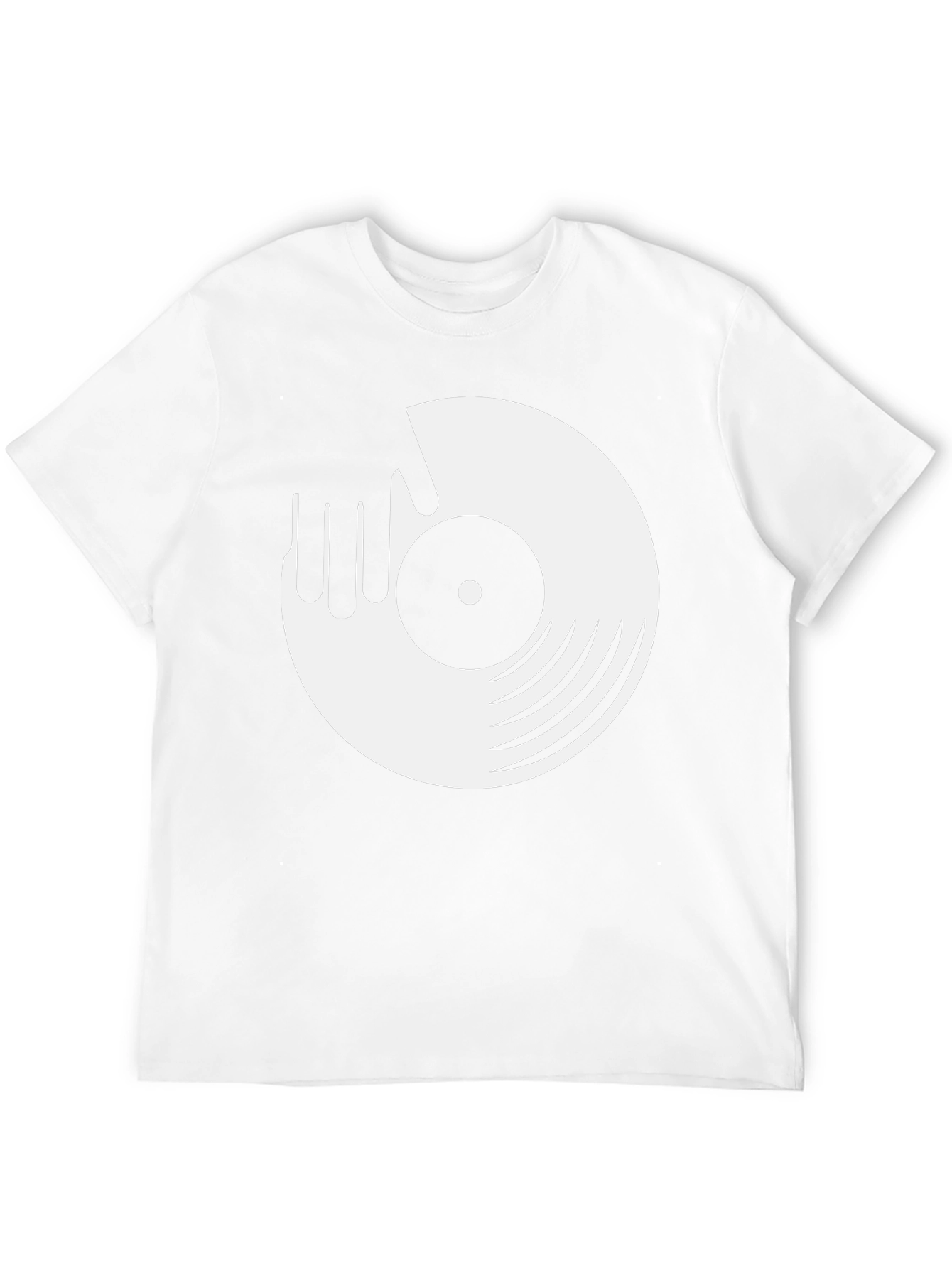 DJ Record Graphic Tee - Black