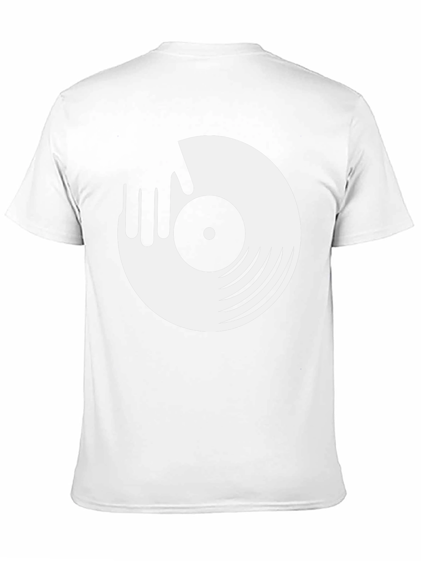 DJ Record Graphic Tee - Black