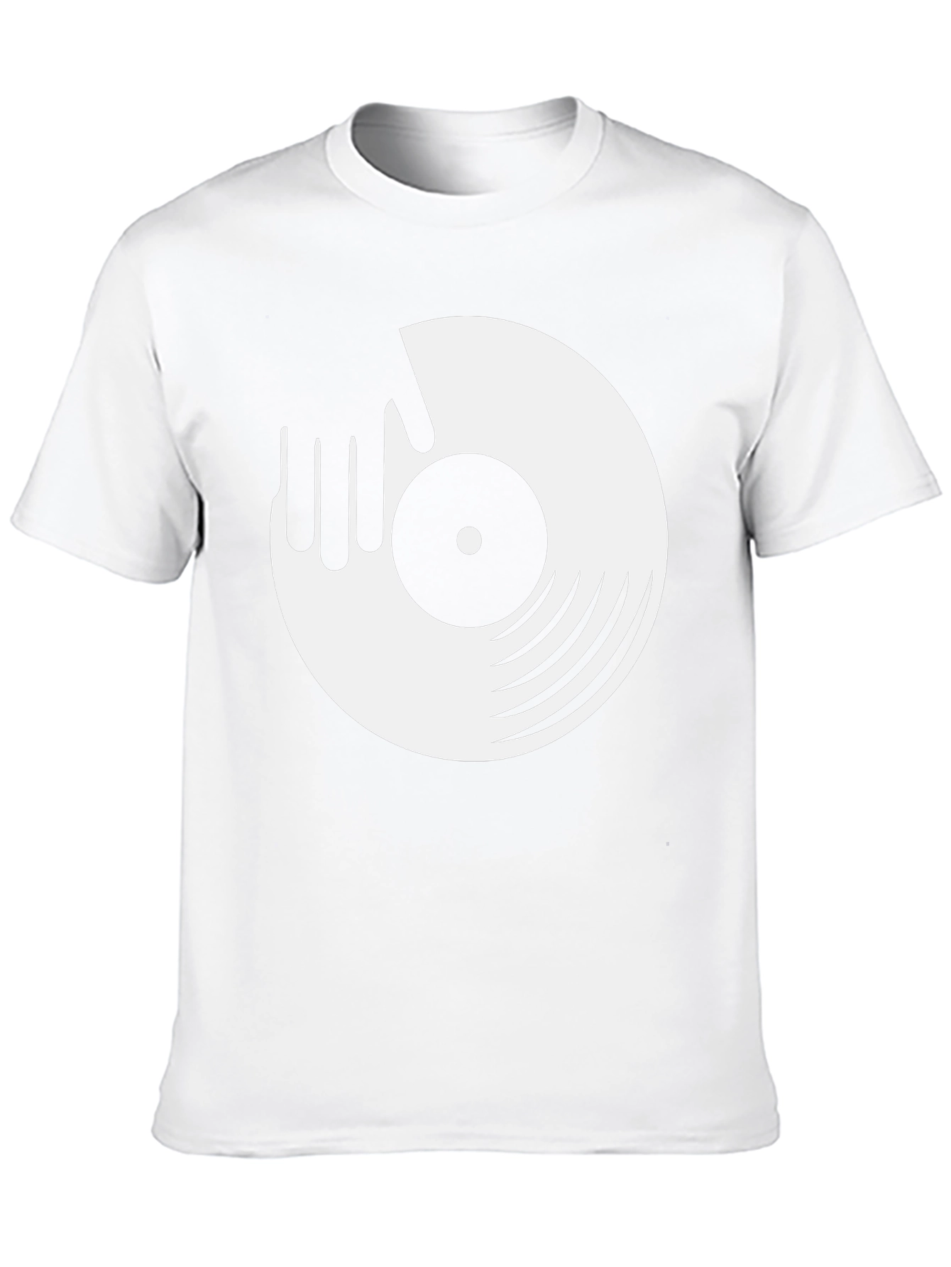 DJ Record Graphic Tee - Black
