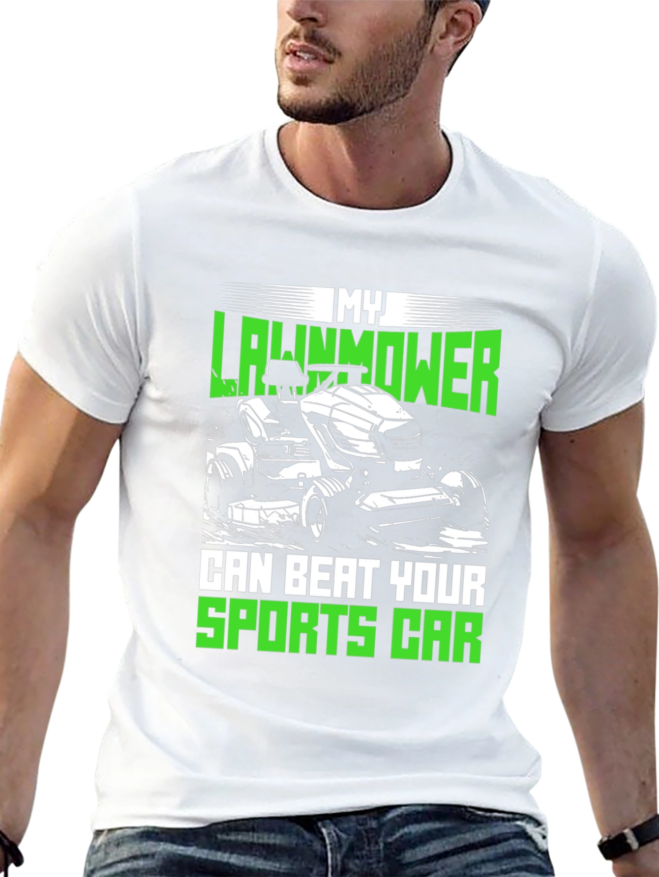 My Lawnmower Can Beat Your Sports Car T-Shirt