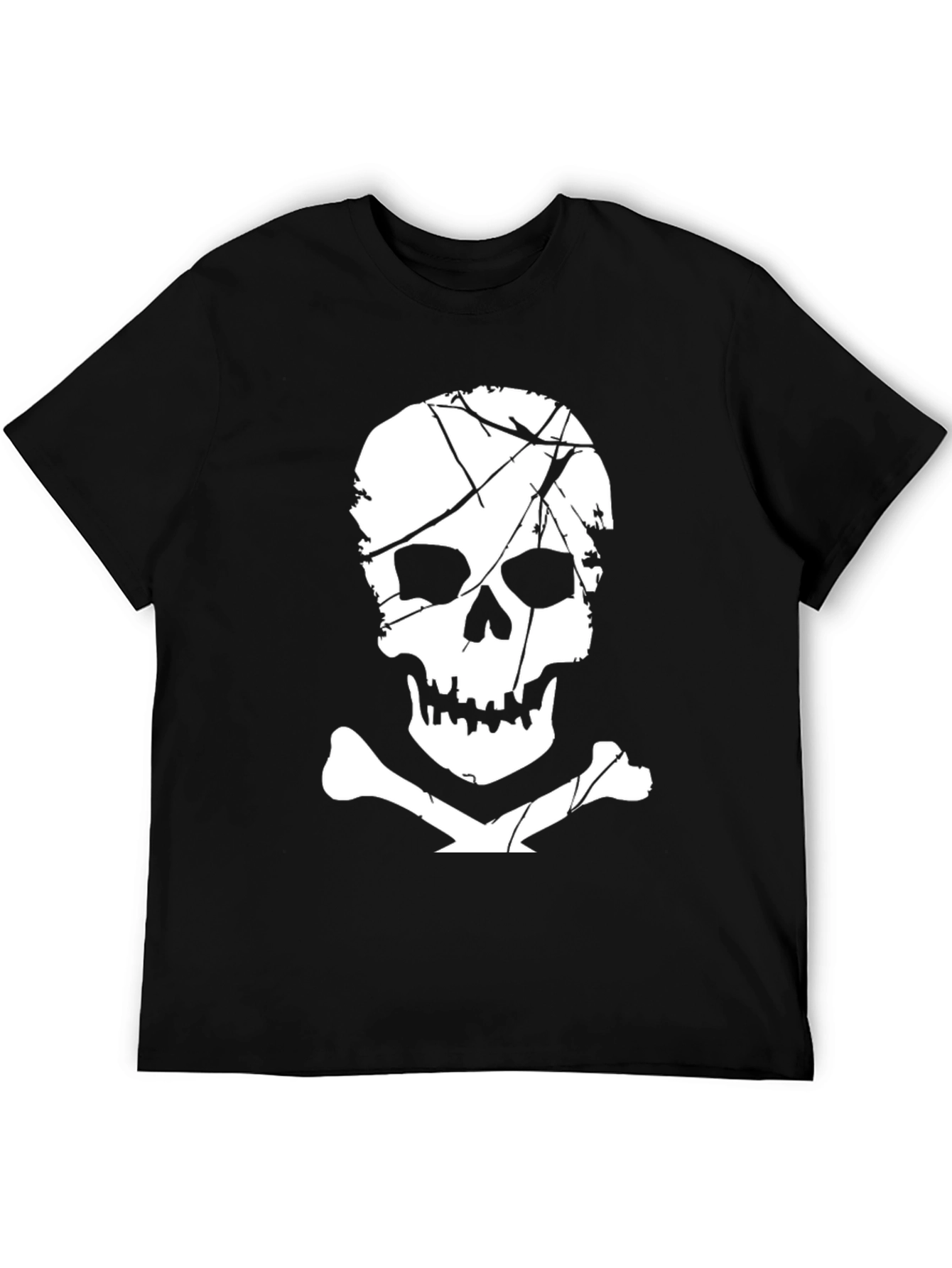Skull & Crossbones Graphic T-Shirt - Black