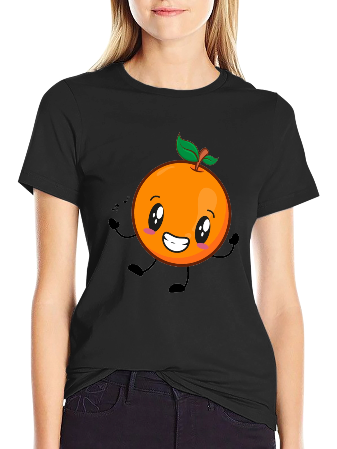 Fun Orange Graphic T-Shirt - Casual Everyday Wear