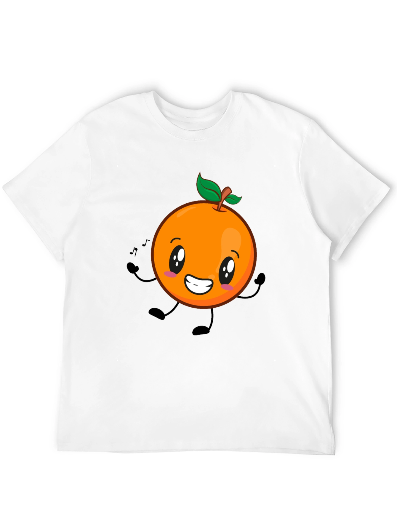 Fun Orange Graphic T-Shirt - Casual Everyday Wear