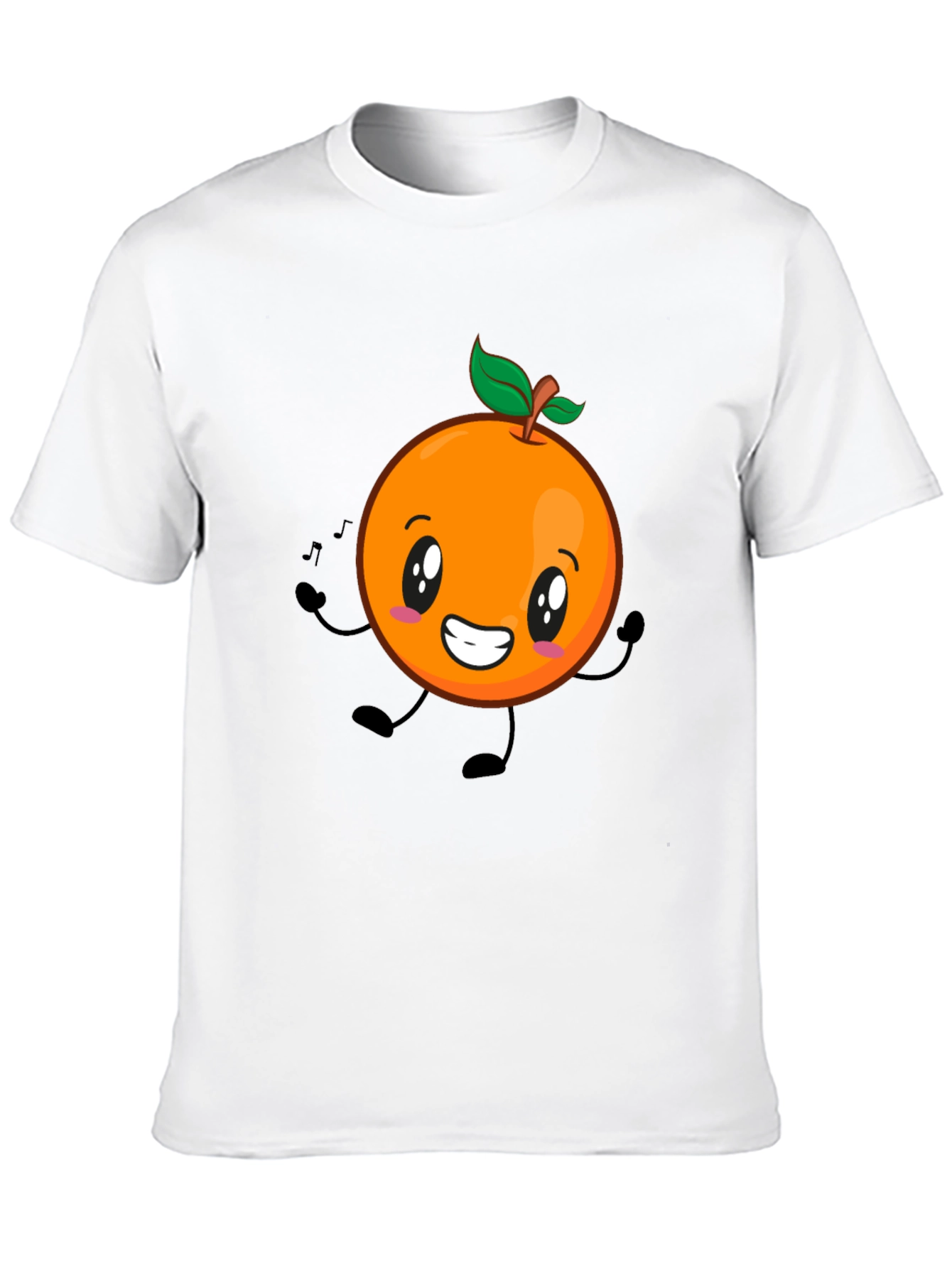 Fun Orange Graphic T-Shirt - Casual Everyday Wear