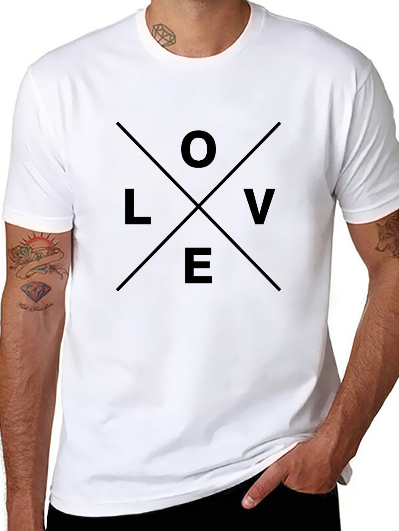 Love Graphic T-Shirt - Stylish Black Tee