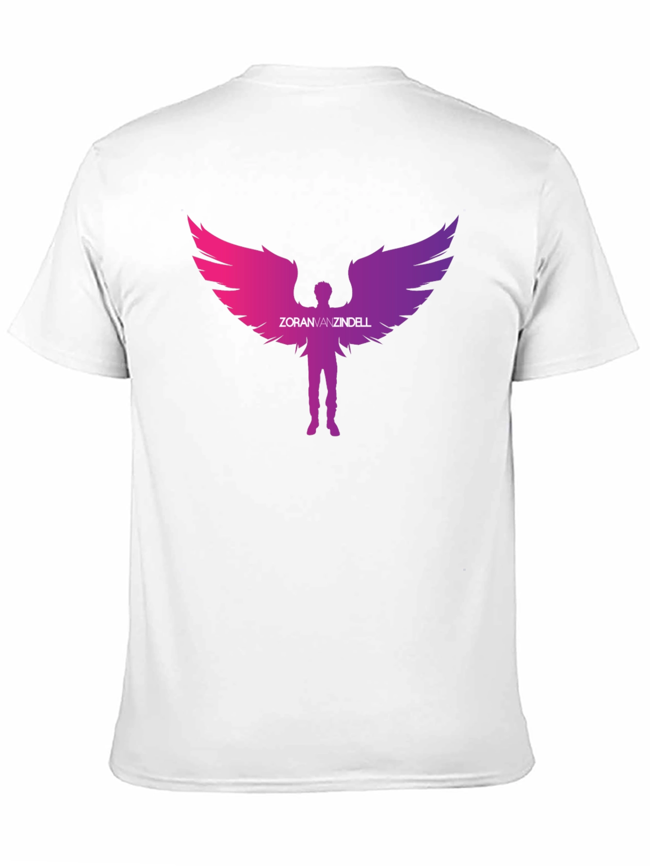 Zoran Vanzindell Angel Wings Black T-Shirt