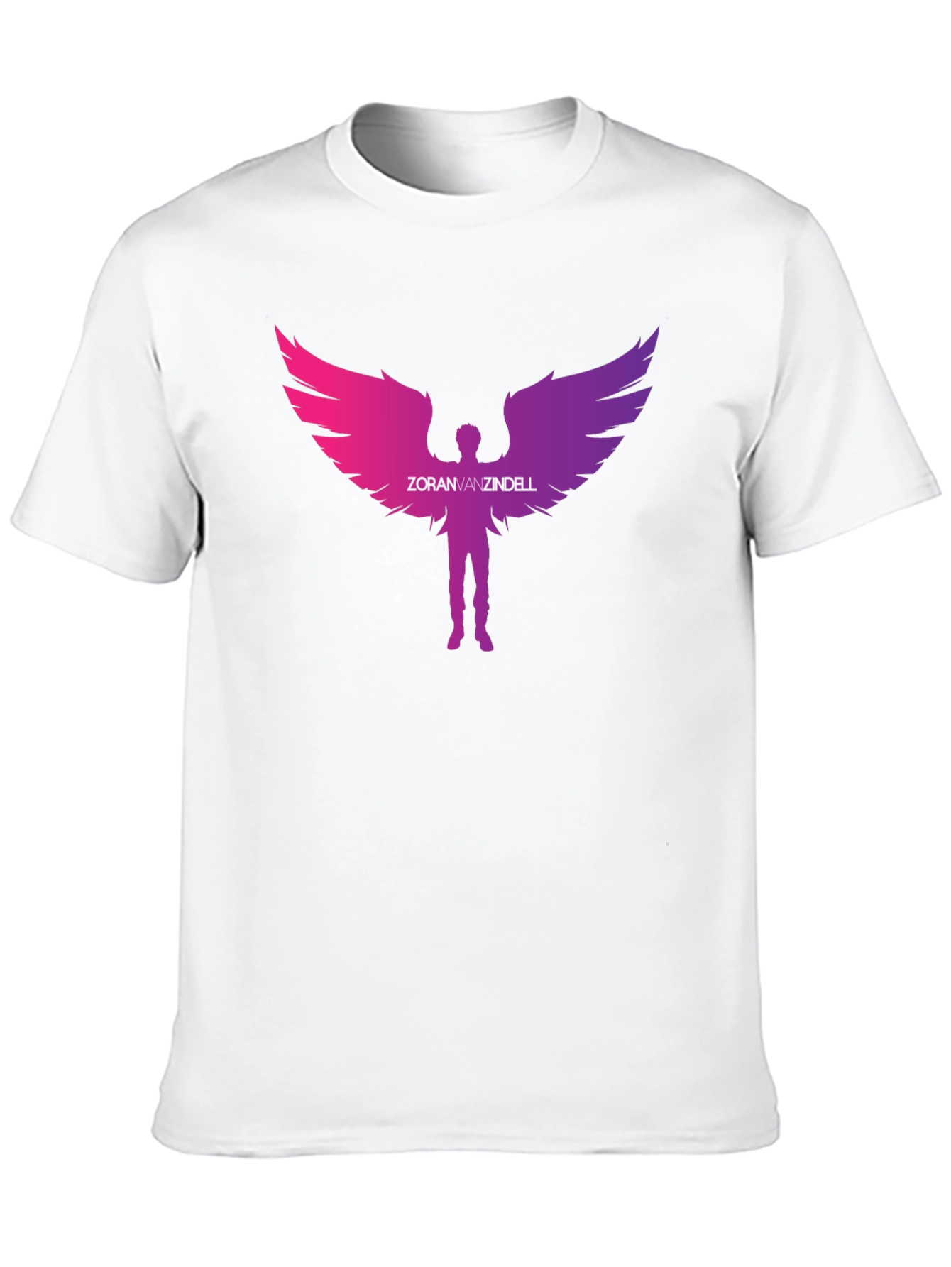 Zoran Vanzindell Angel Wings Black T-Shirt
