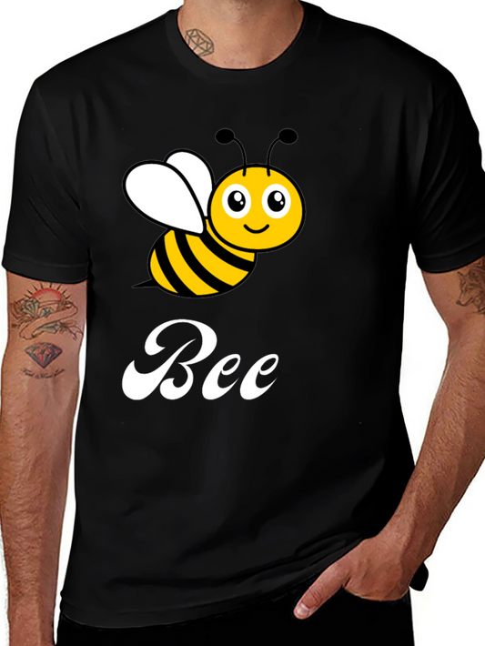 Cute Cartoon Bee Graphic T-Shirt
