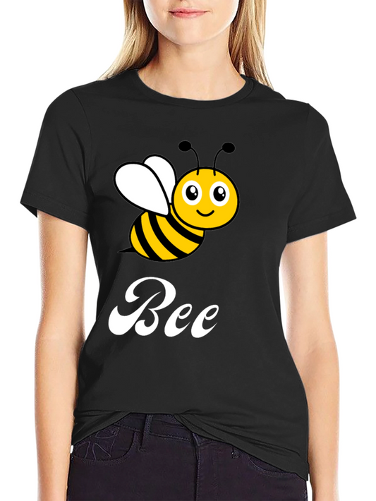 Cute Cartoon Bee Graphic T-Shirt