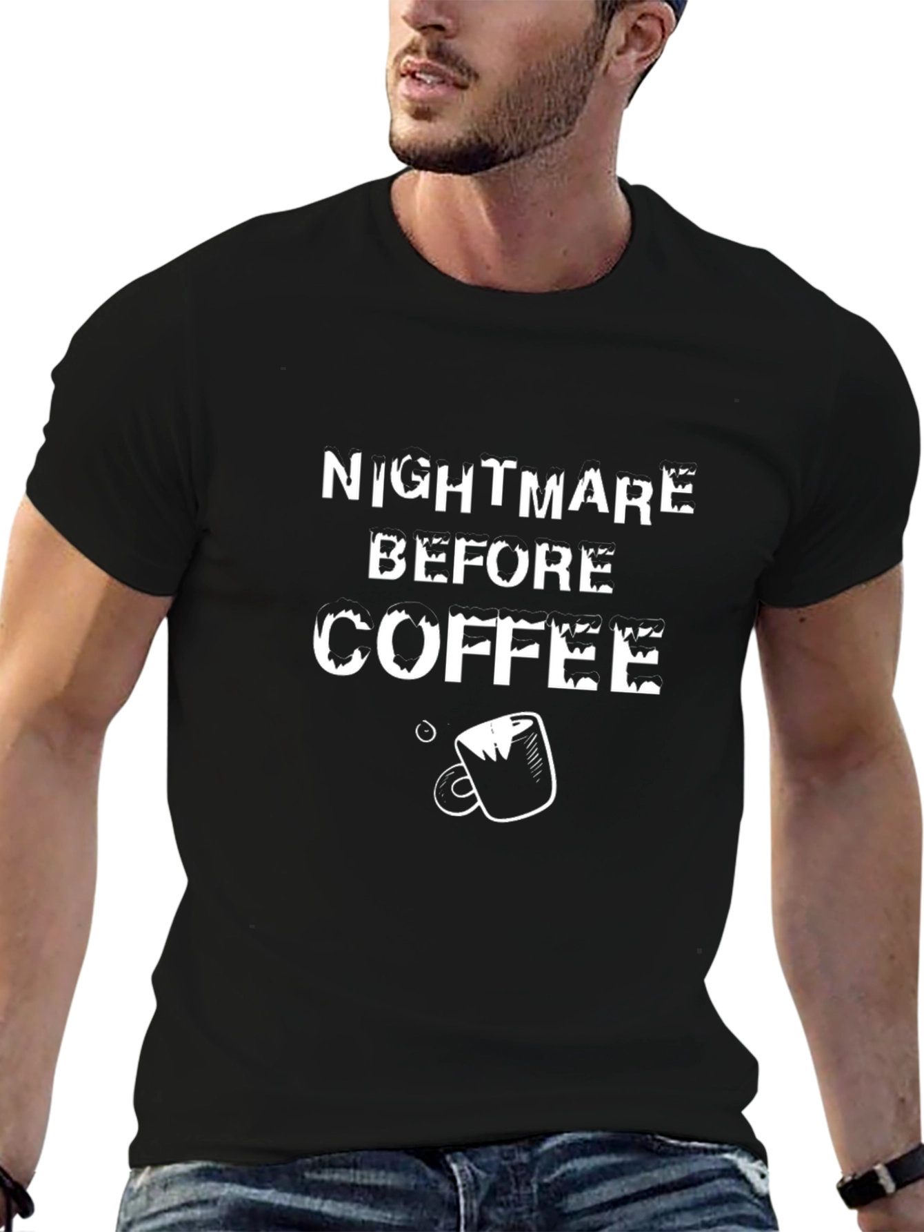 Nightmare Before Coffee Graphic T-Shirt
