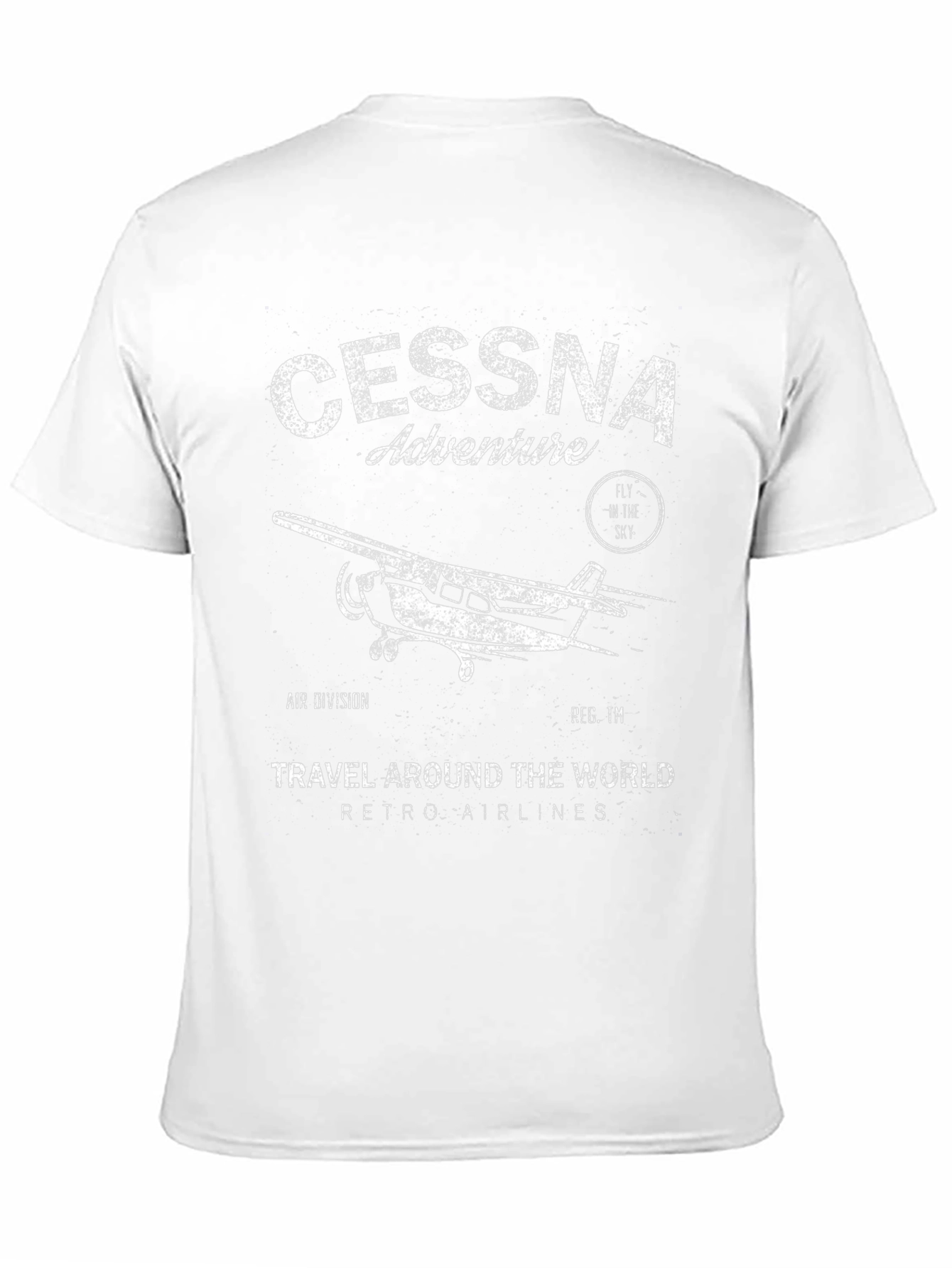 Cessna Adventure Retro Airlines Graphic Tee