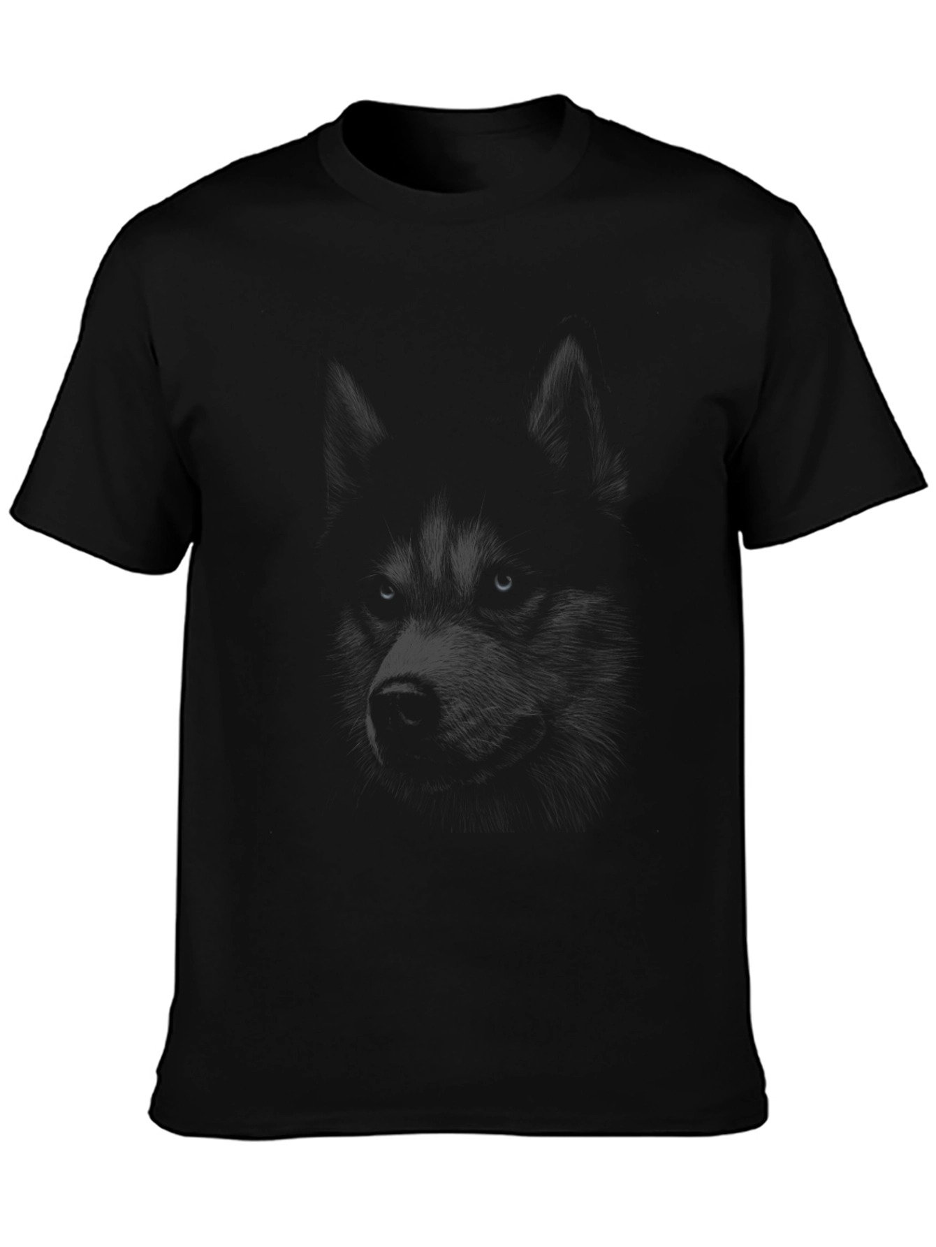 Mens Black Crew Neck T-Shirt - Casual Comfort