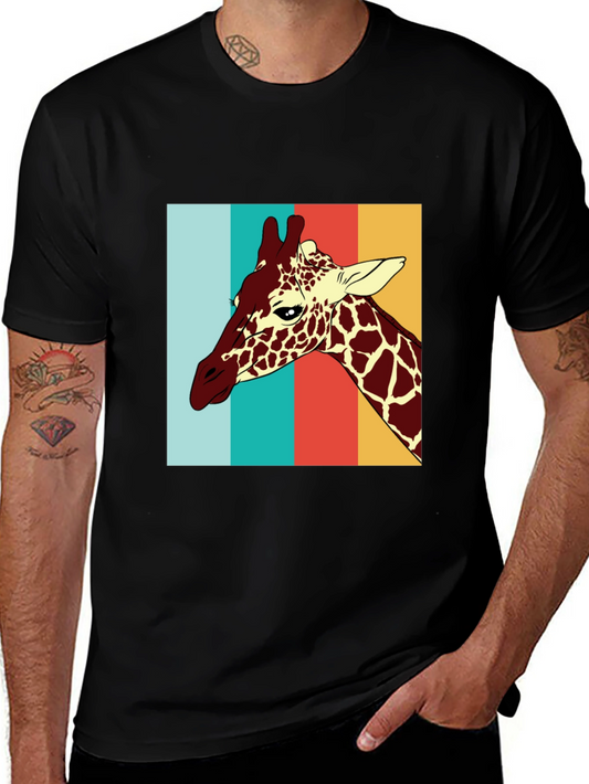 Giraffe Retro Style T-Shirt