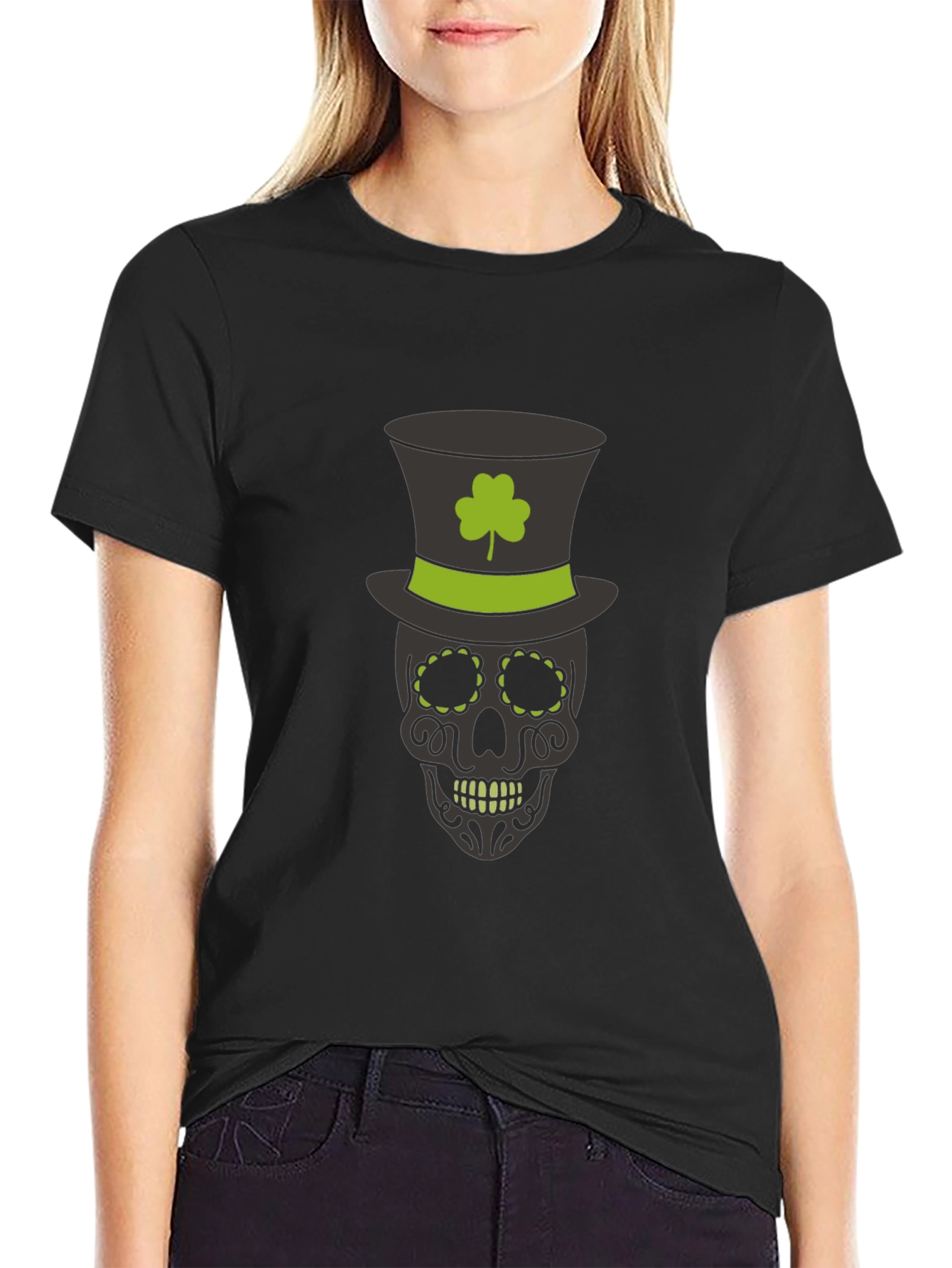 St. Patricks Day Skull T-Shirt
