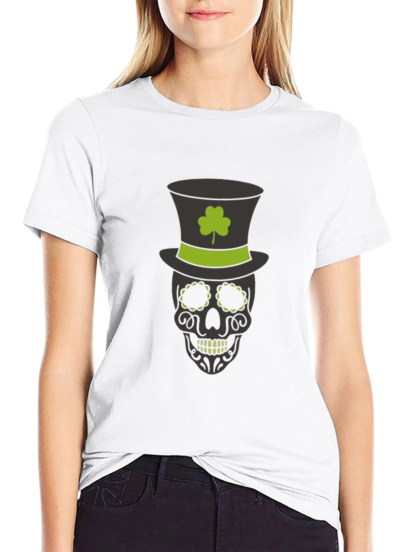 St. Patricks Day Skull T-Shirt