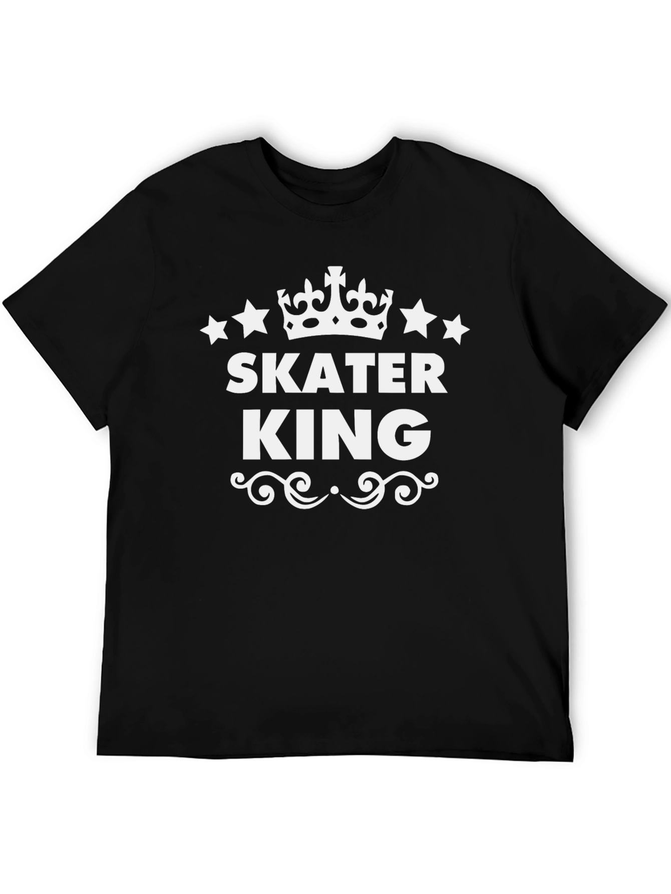 Skater King Black Graphic Tee