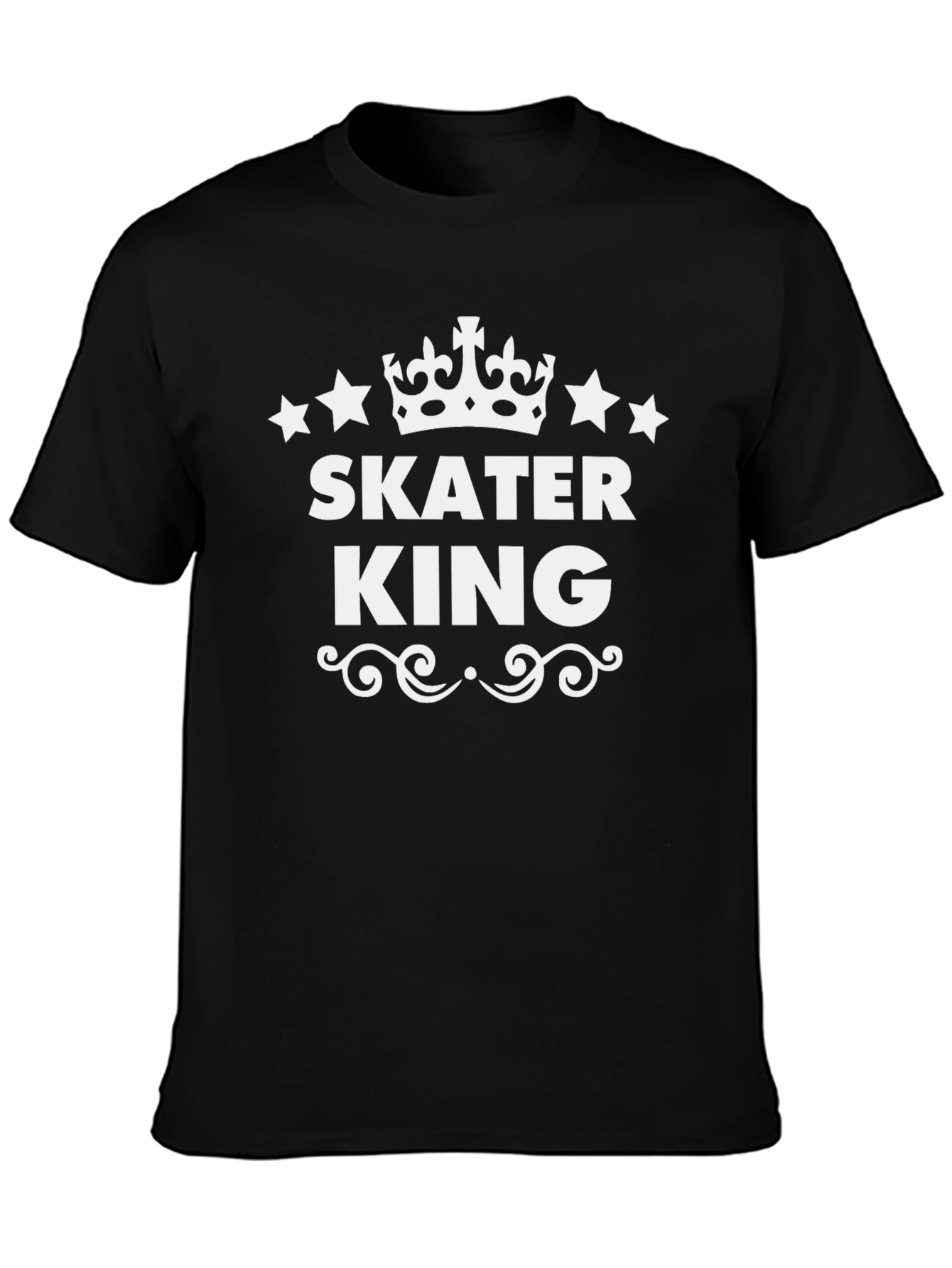 Skater King Black Graphic Tee
