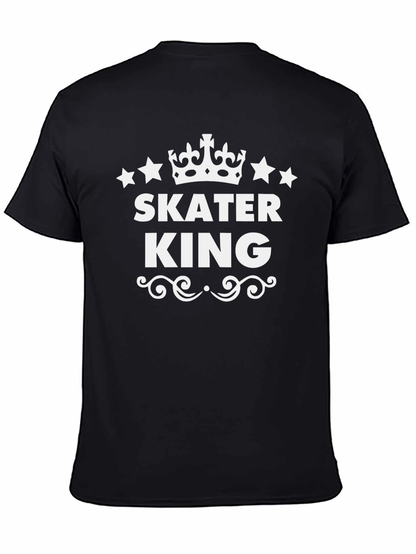 Skater King Black Graphic Tee