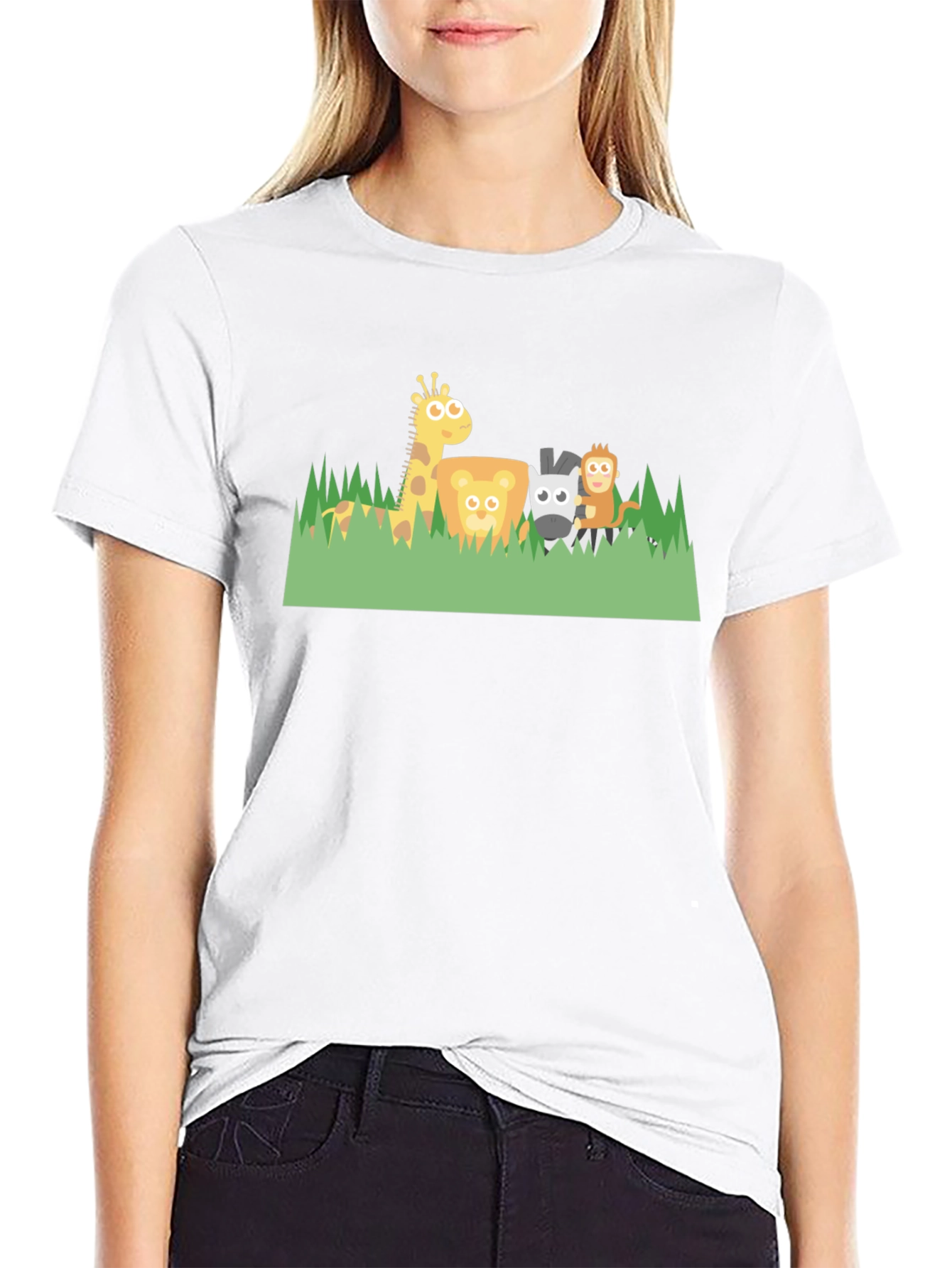 Cute Cartoon Safari Animal T-Shirt