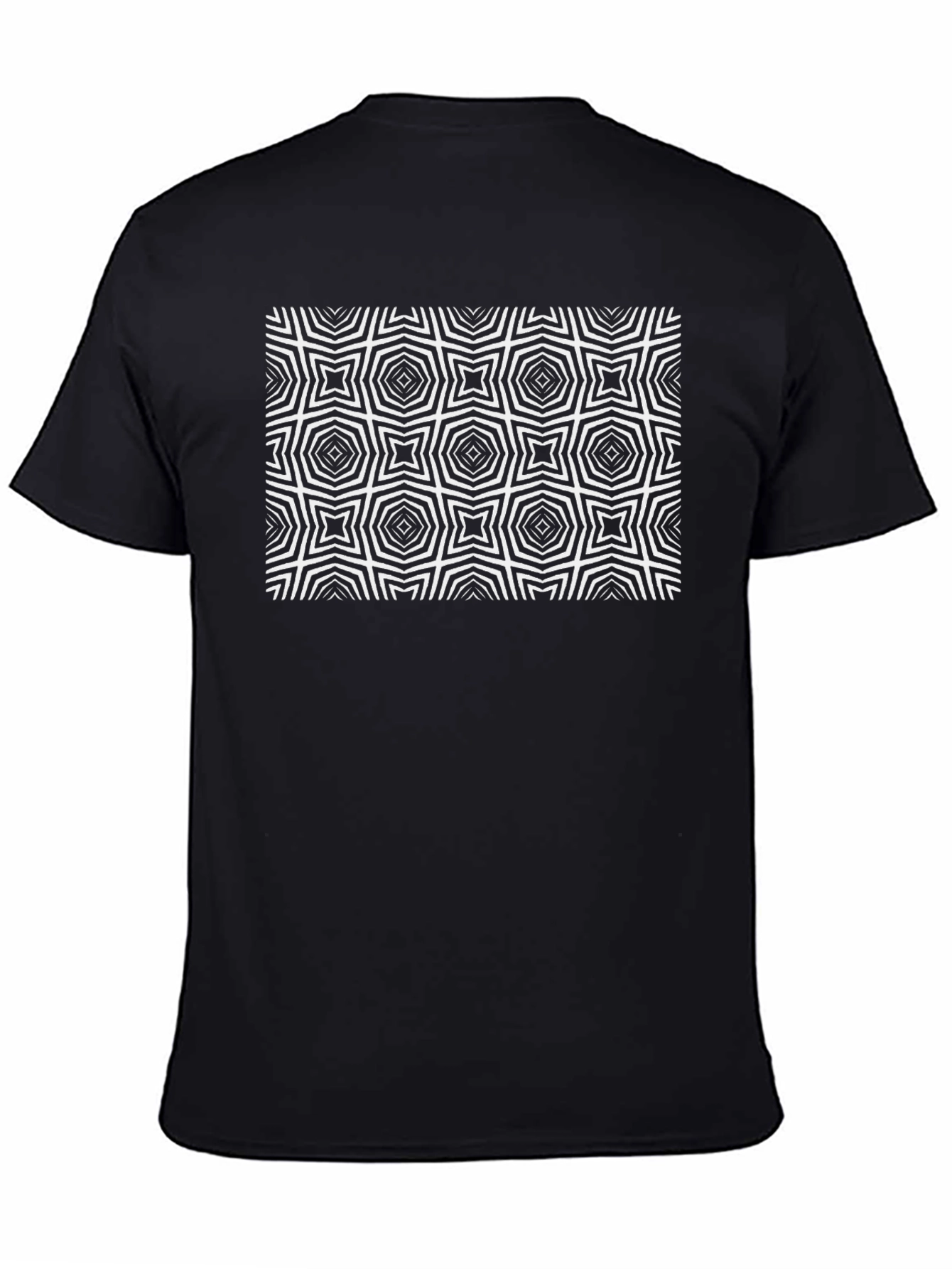 Geometric Pattern T-Shirt - Modern Op Art Design