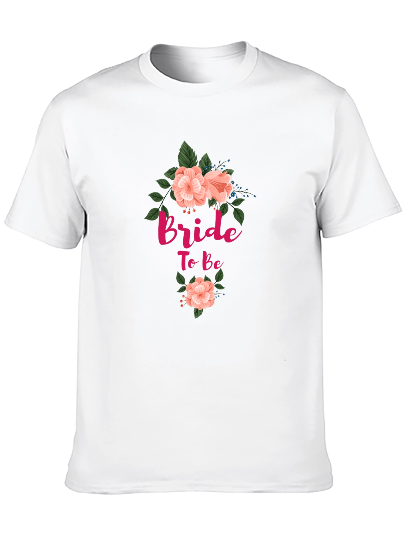 Bride To Be Floral T-Shirt - Black