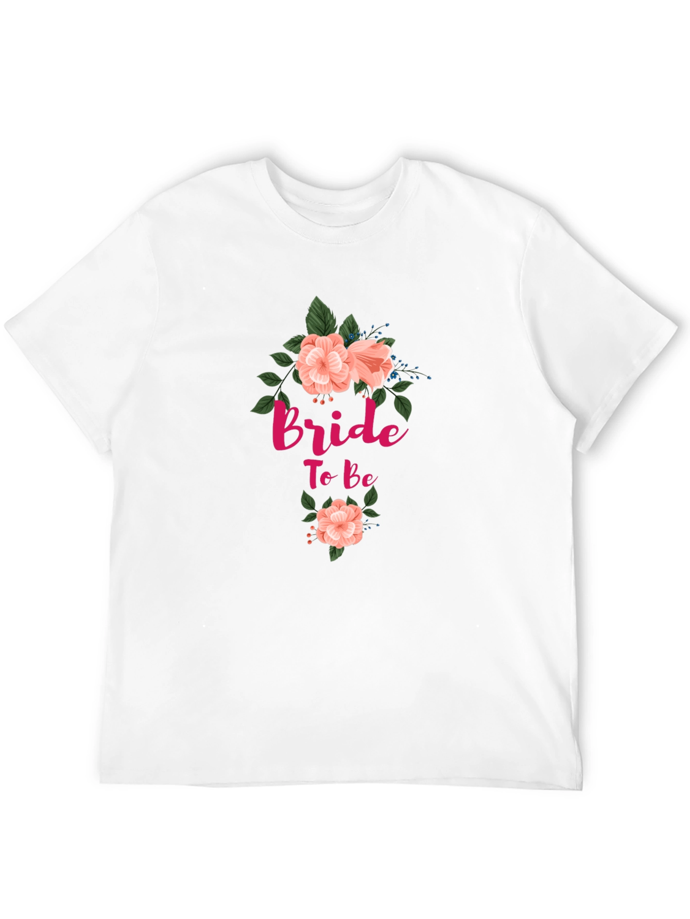 Bride To Be Floral T-Shirt - Black