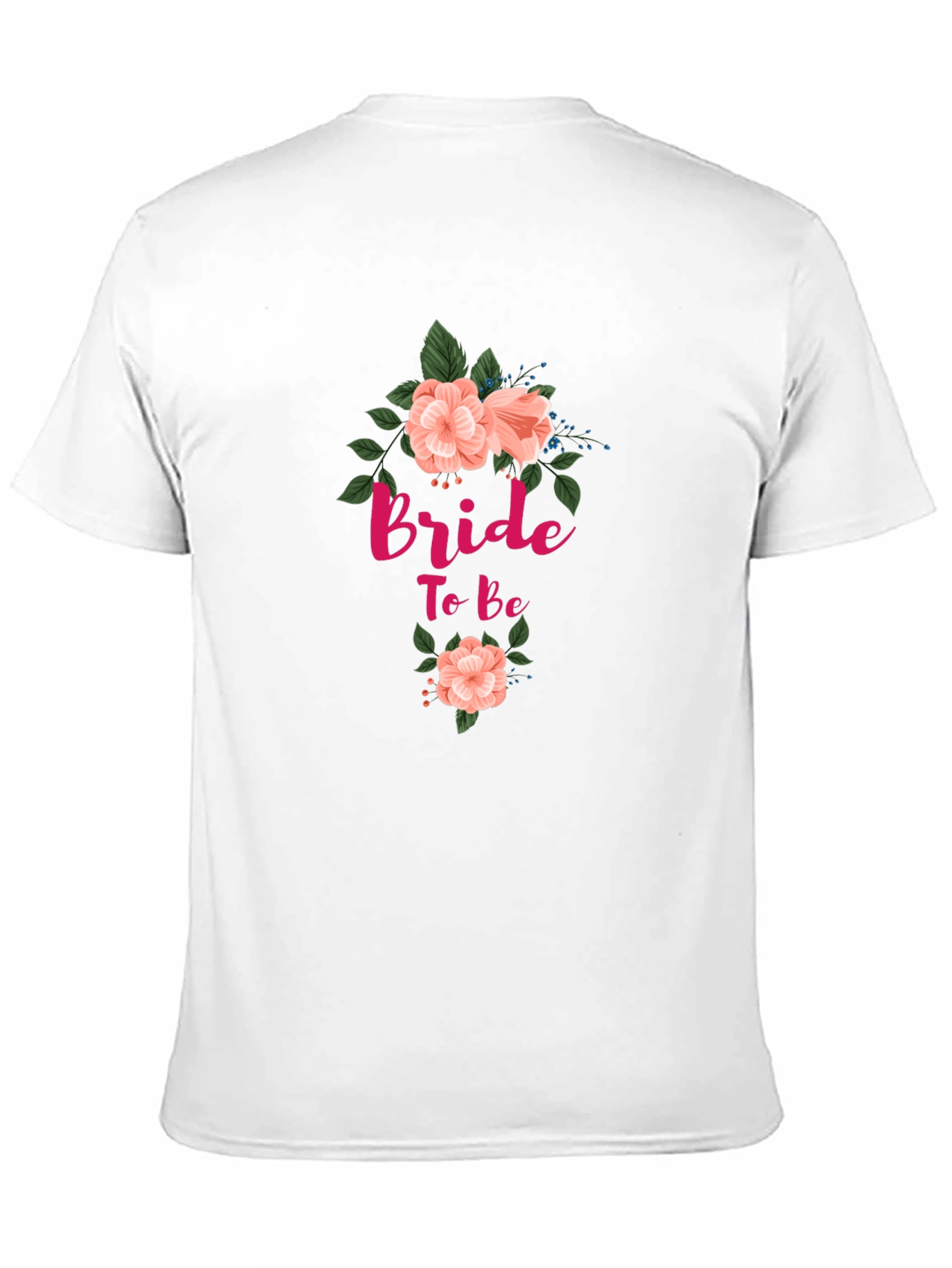 Bride To Be Floral T-Shirt - Black