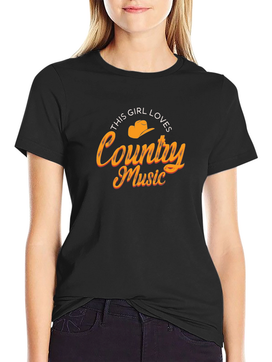 Country Music Girls Black T-Shirt