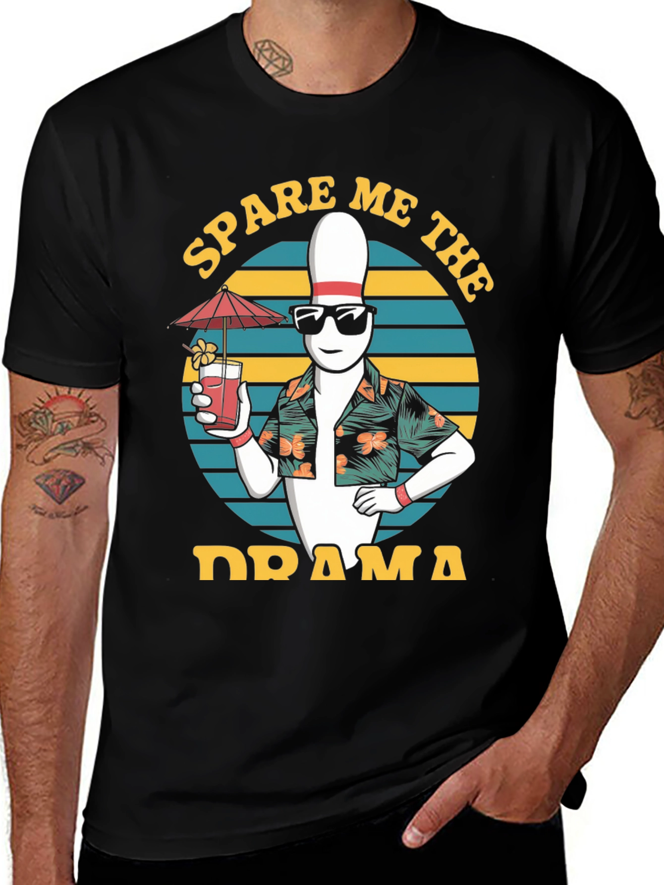 Spare Me The Drama Bowling T-Shirt