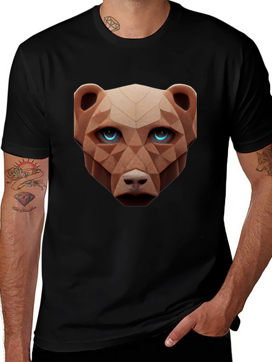 Geometric Bear Graphic Tee