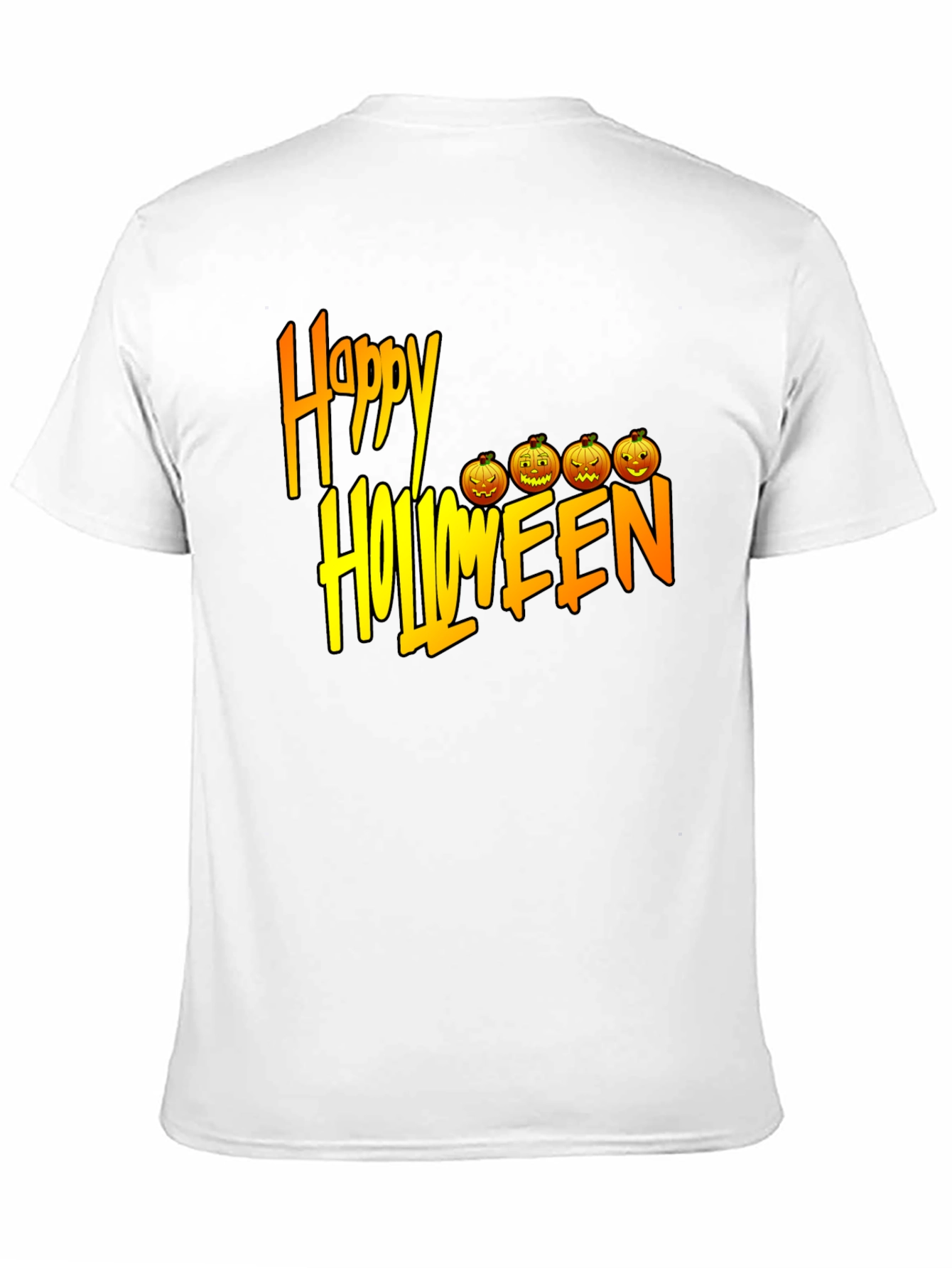 Happy Halloween Black Graphic T-Shirt