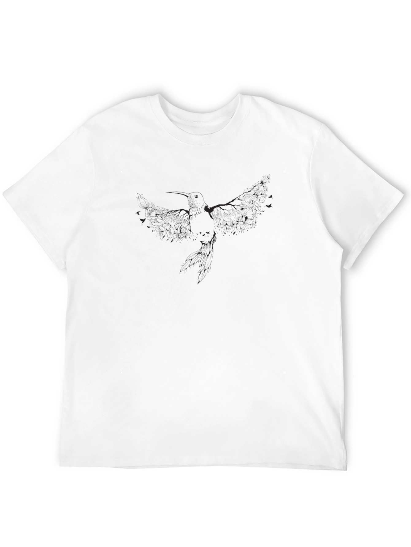 Mens Black Graphic Print Short Sleeve T-Shirt