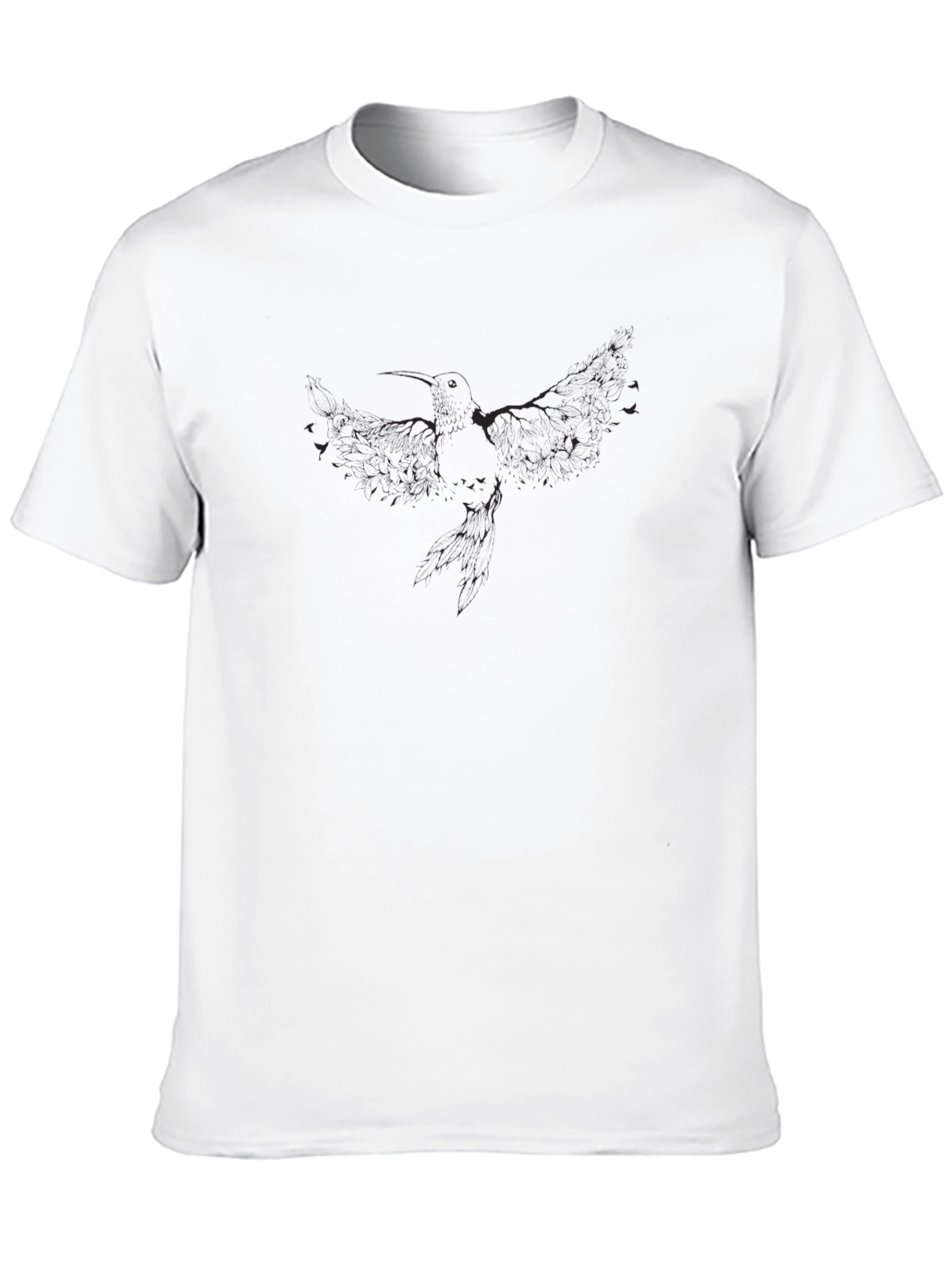 Mens Black Graphic Print Short Sleeve T-Shirt